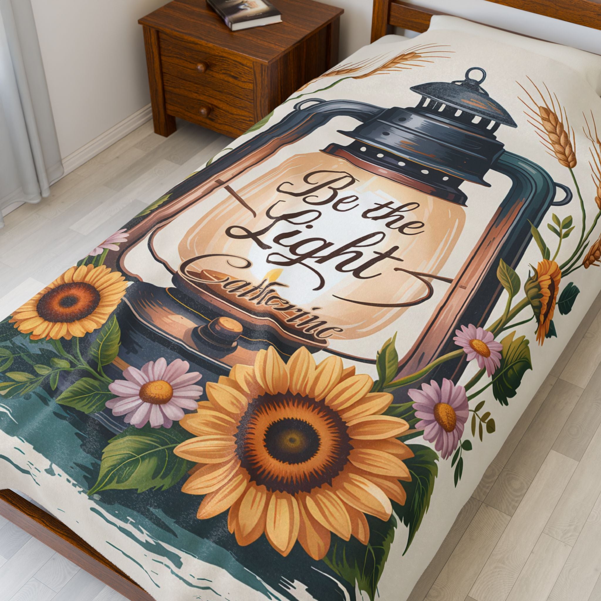 Be The Light Inspiring Personalized Plush Blanket