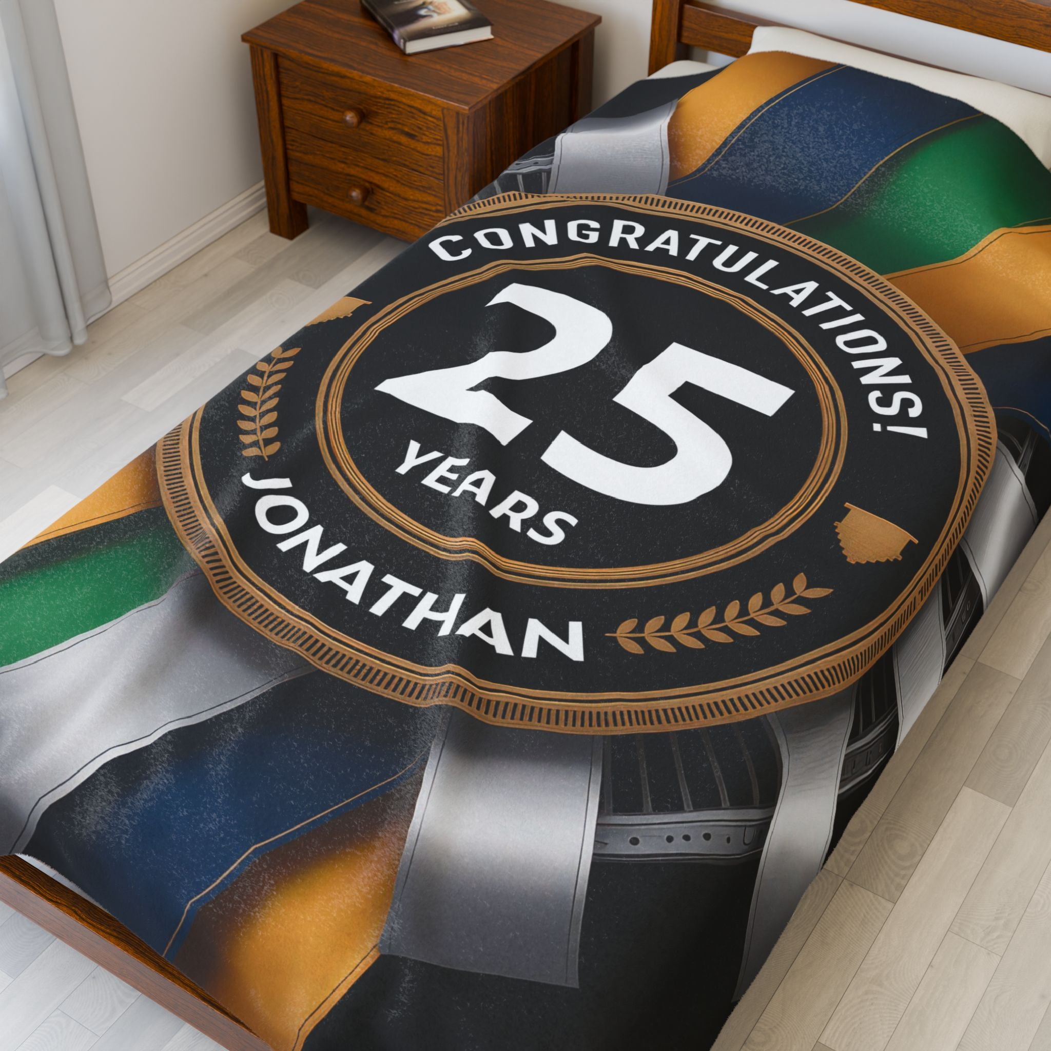 Career Milestone Achievement Personalized Plush Blanket