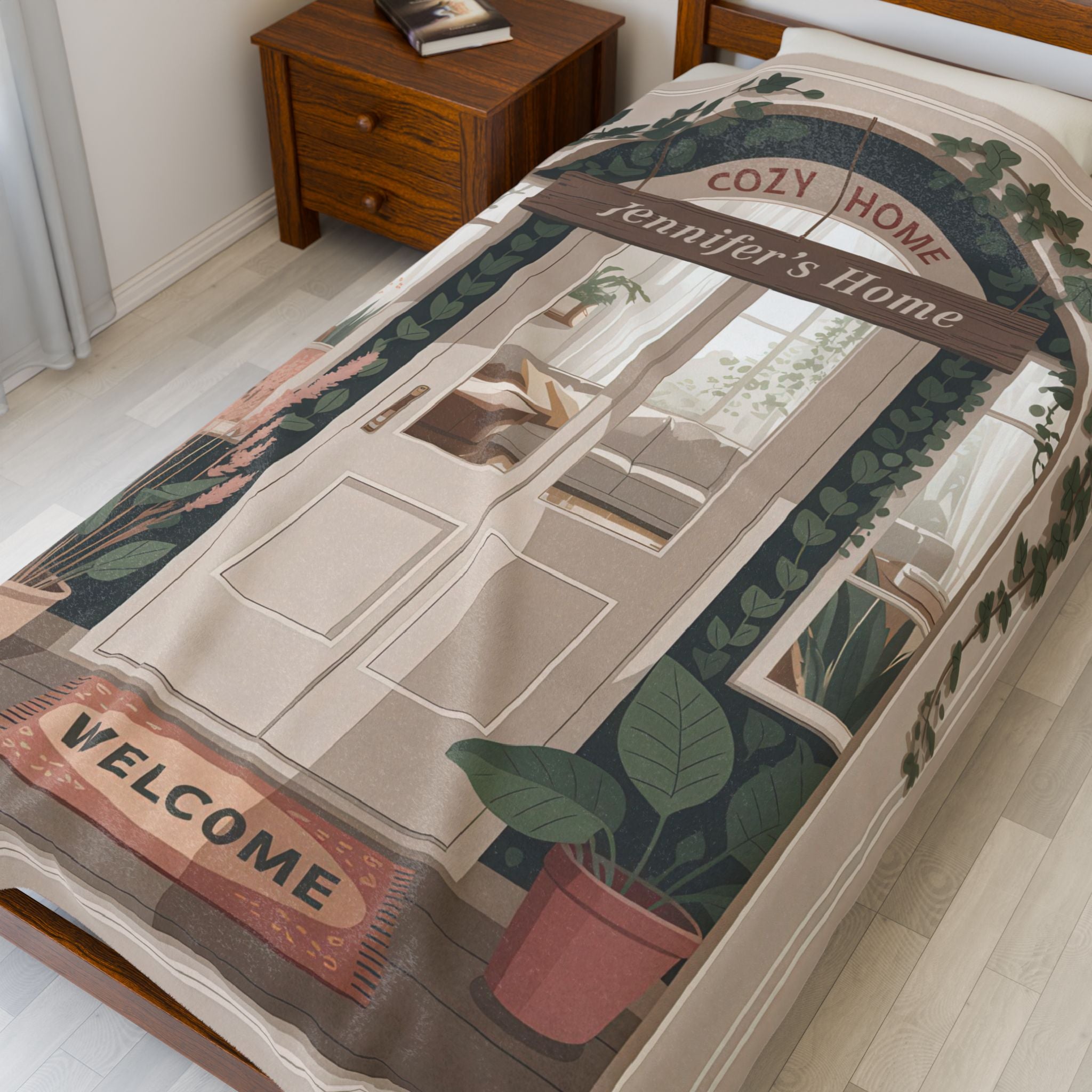Cozy Home Personalized Plush Blanket