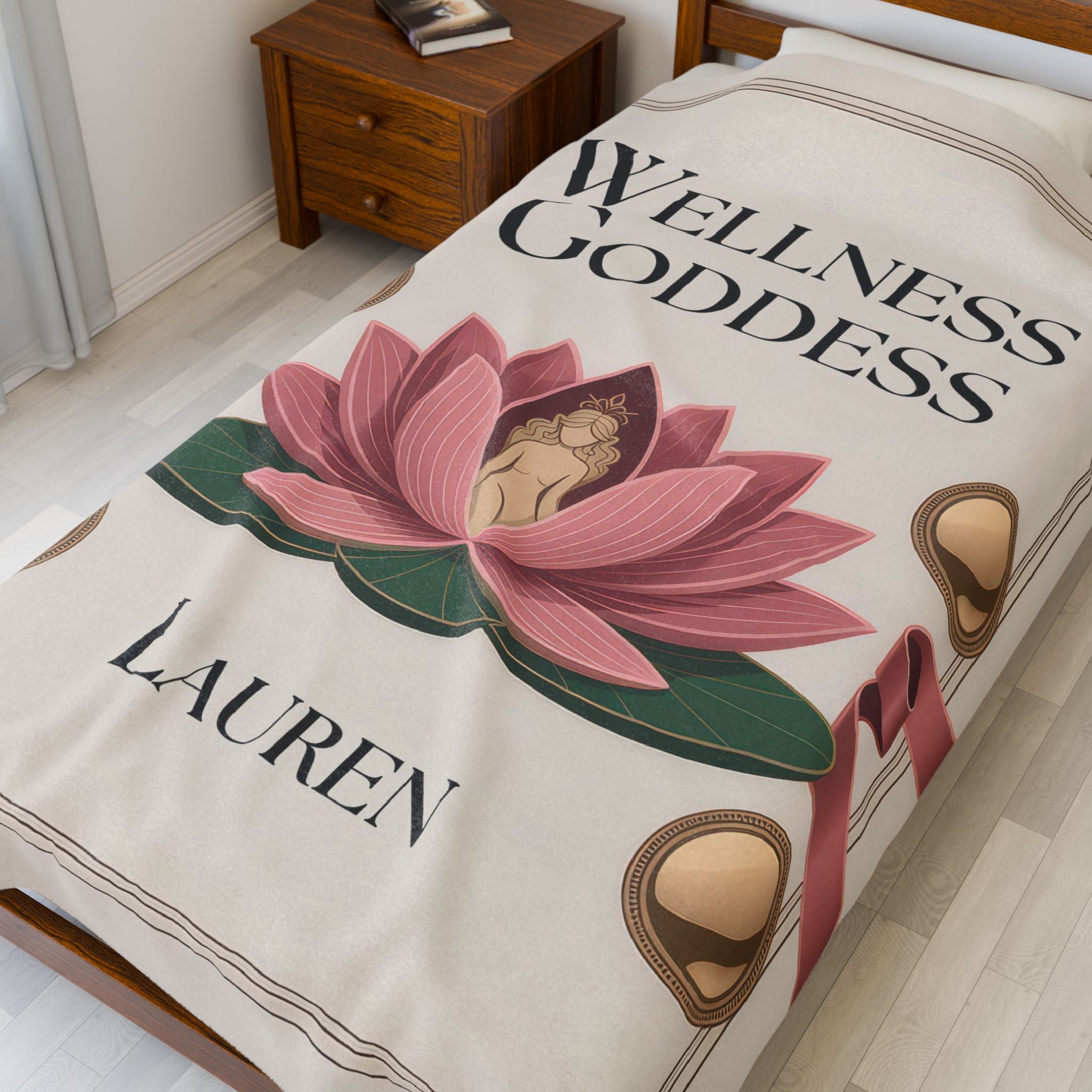 Wellness Goddess Personalized Plush Blanket