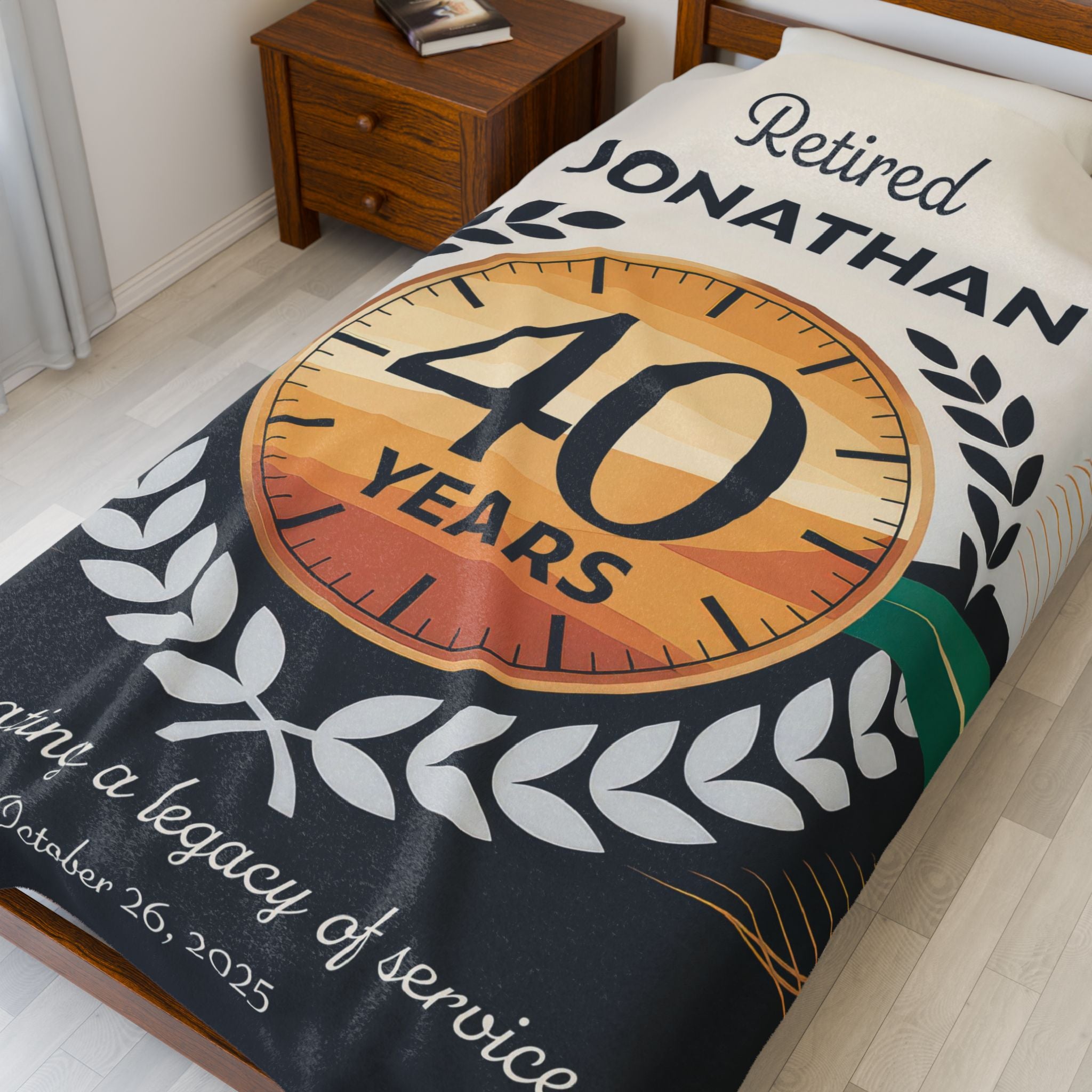 Retirement Celebration Personalized Plush Blanket