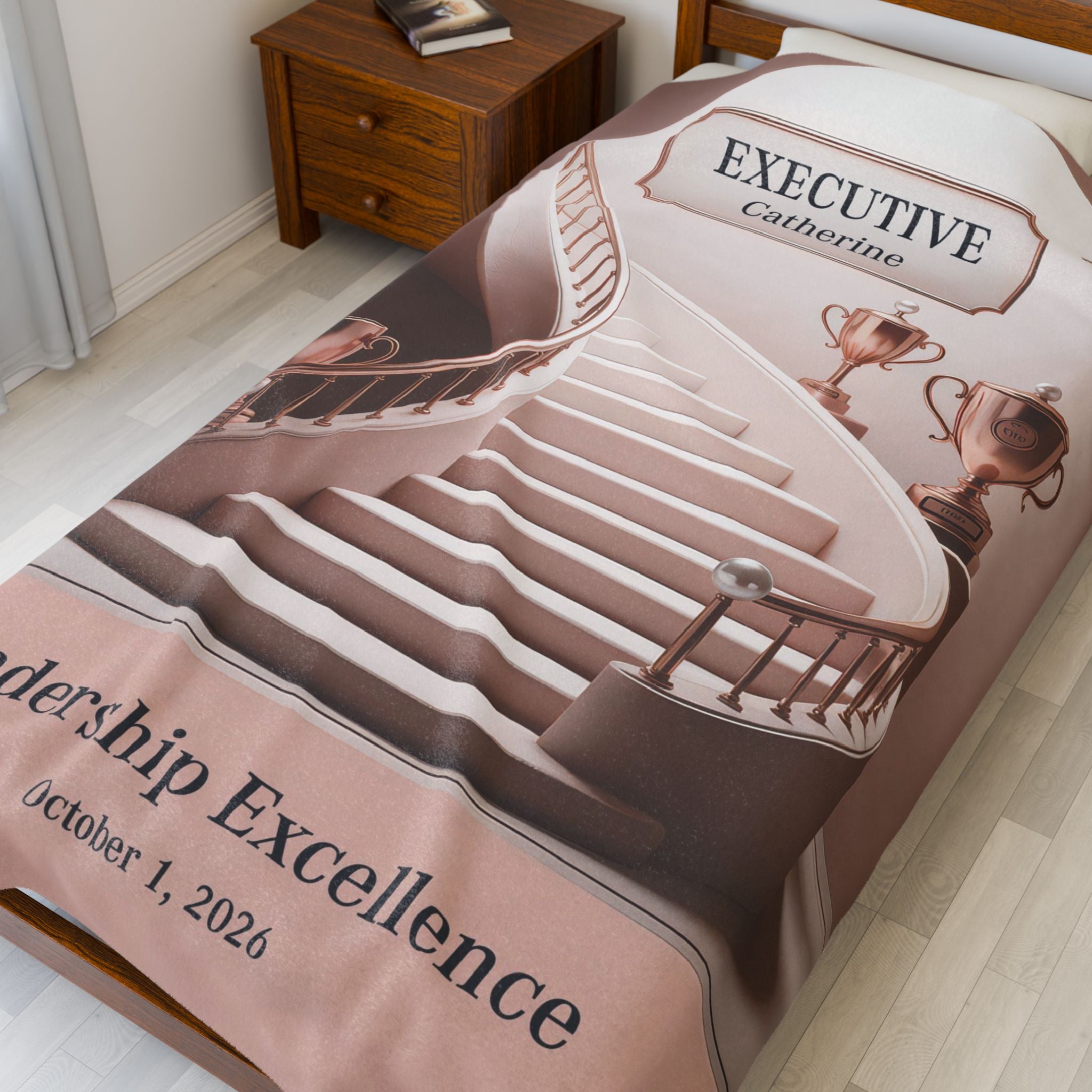 Women's Executive Promotion Achievement Personalized Plush Blanket