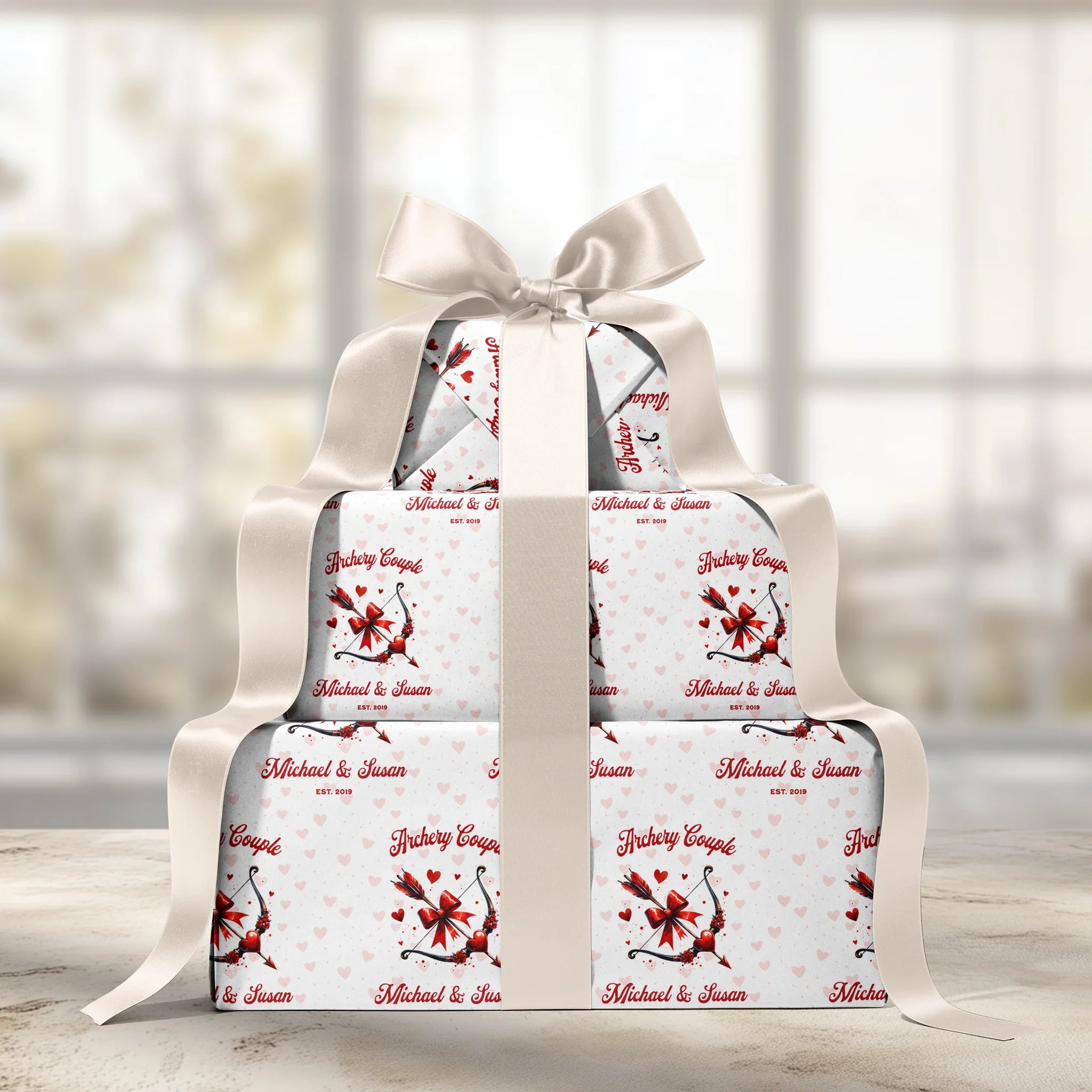Cupid’s Arrow Gift Wrapping Paper