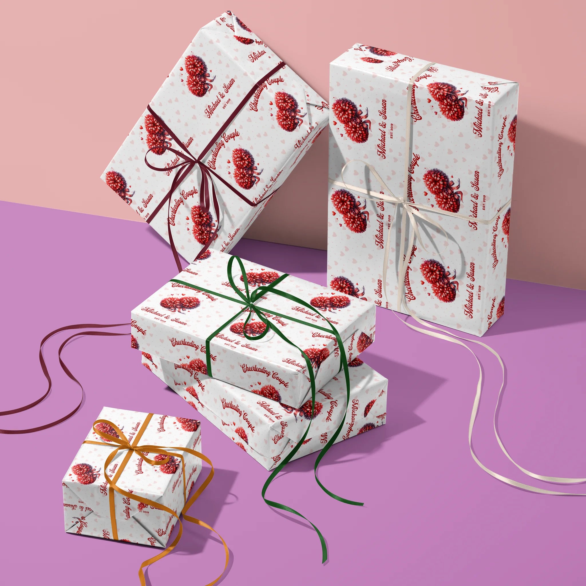 Cupid’s Cheer Gift Wrapping Paper