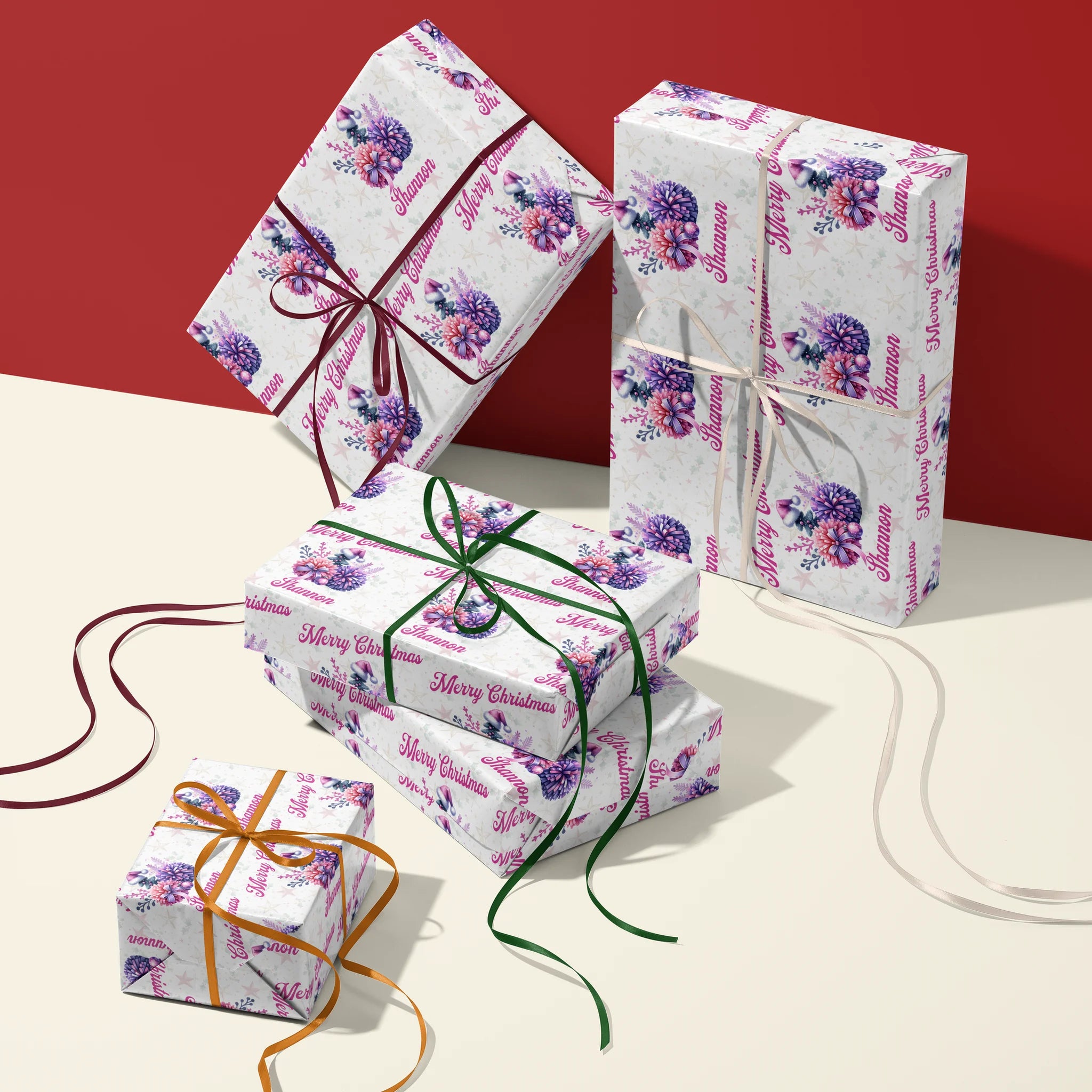 Jingle Script Gift Wrapping Paper