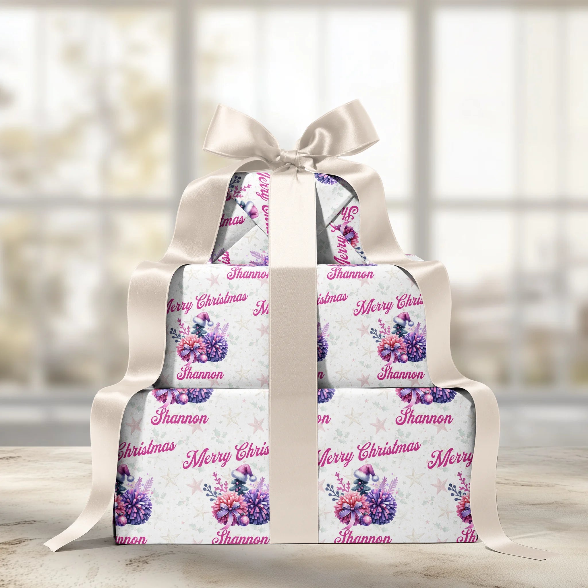Jingle Script Gift Wrapping Paper