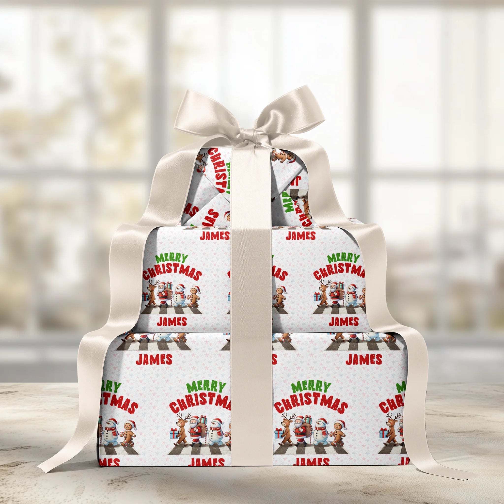 Sleigh Queue Gift Wrapping Paper