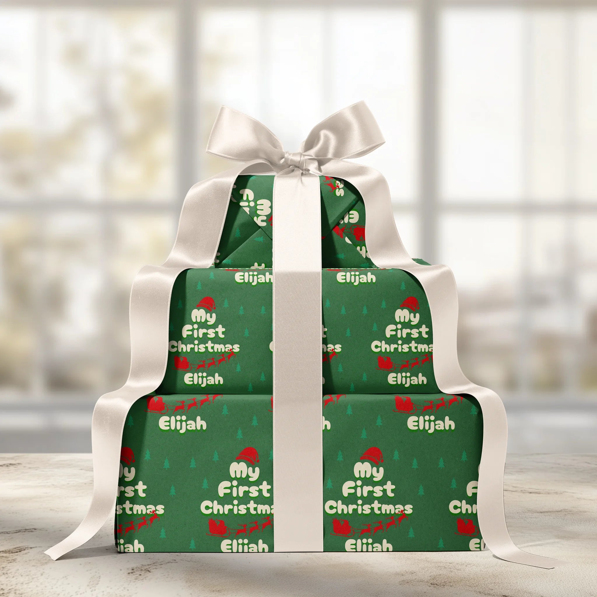 Santa’s Flight Plan Gift Wrapping Paper
