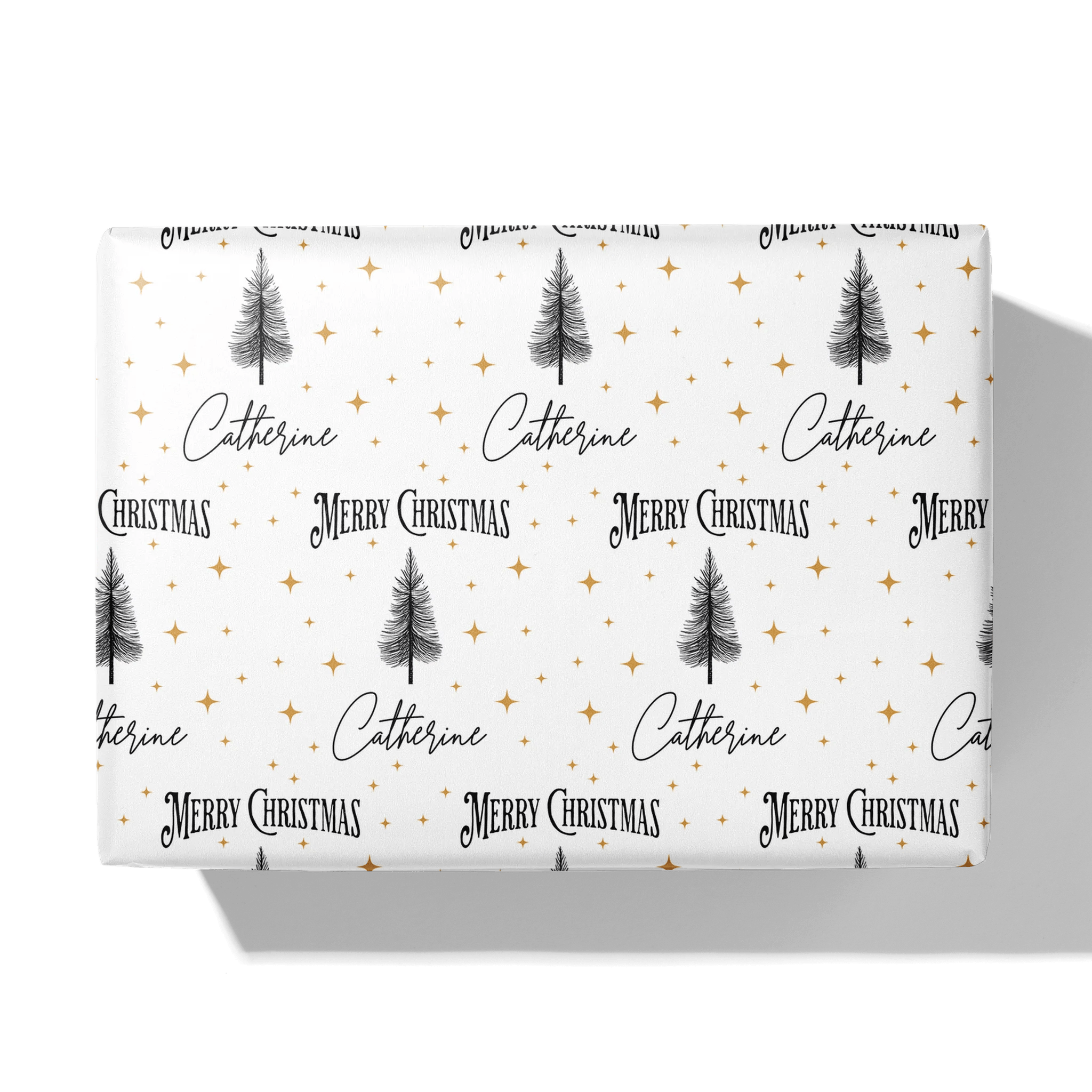 Starry Christmas Tree Gift Wrapping Paper