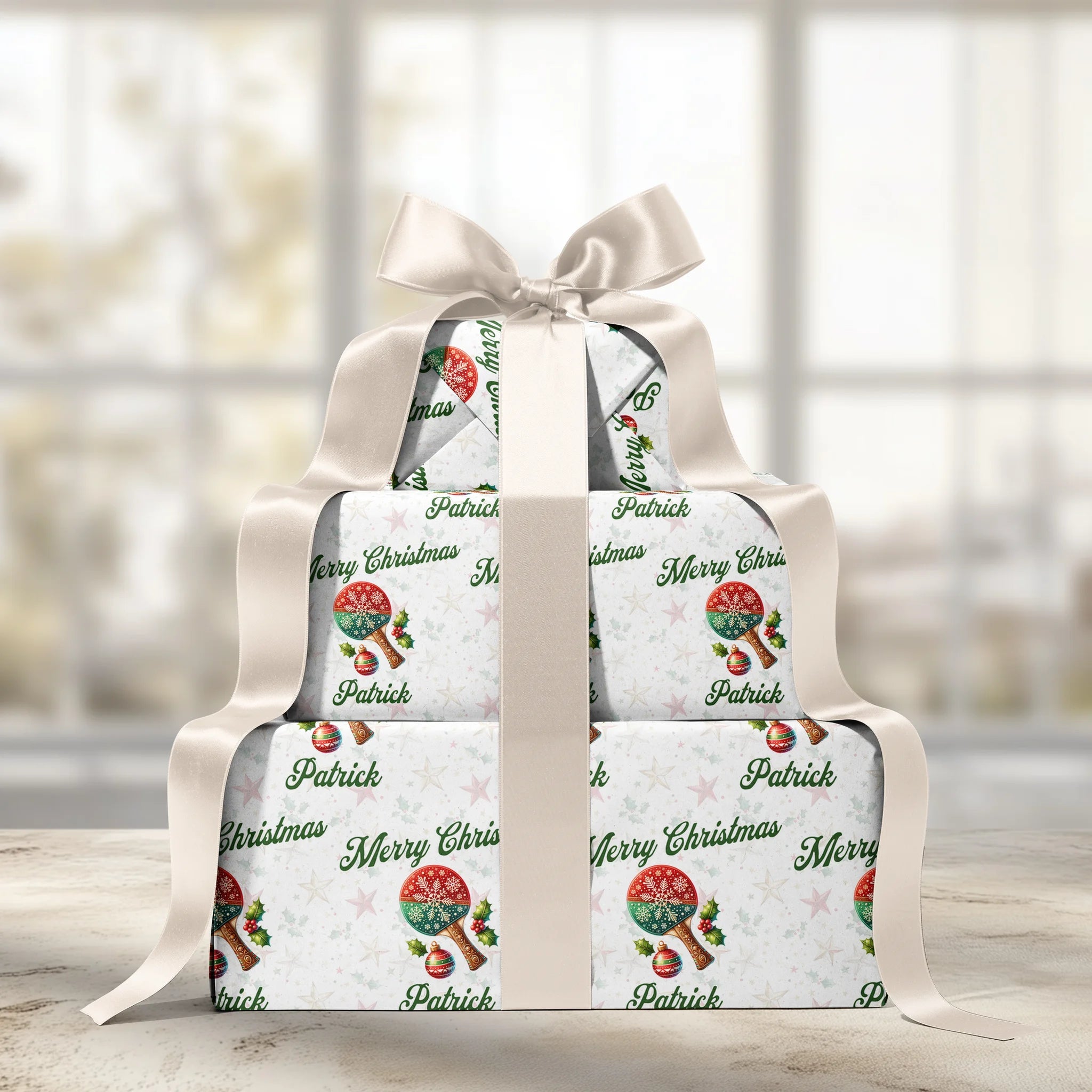 Serve Up Santa Gift Wrapping Paper