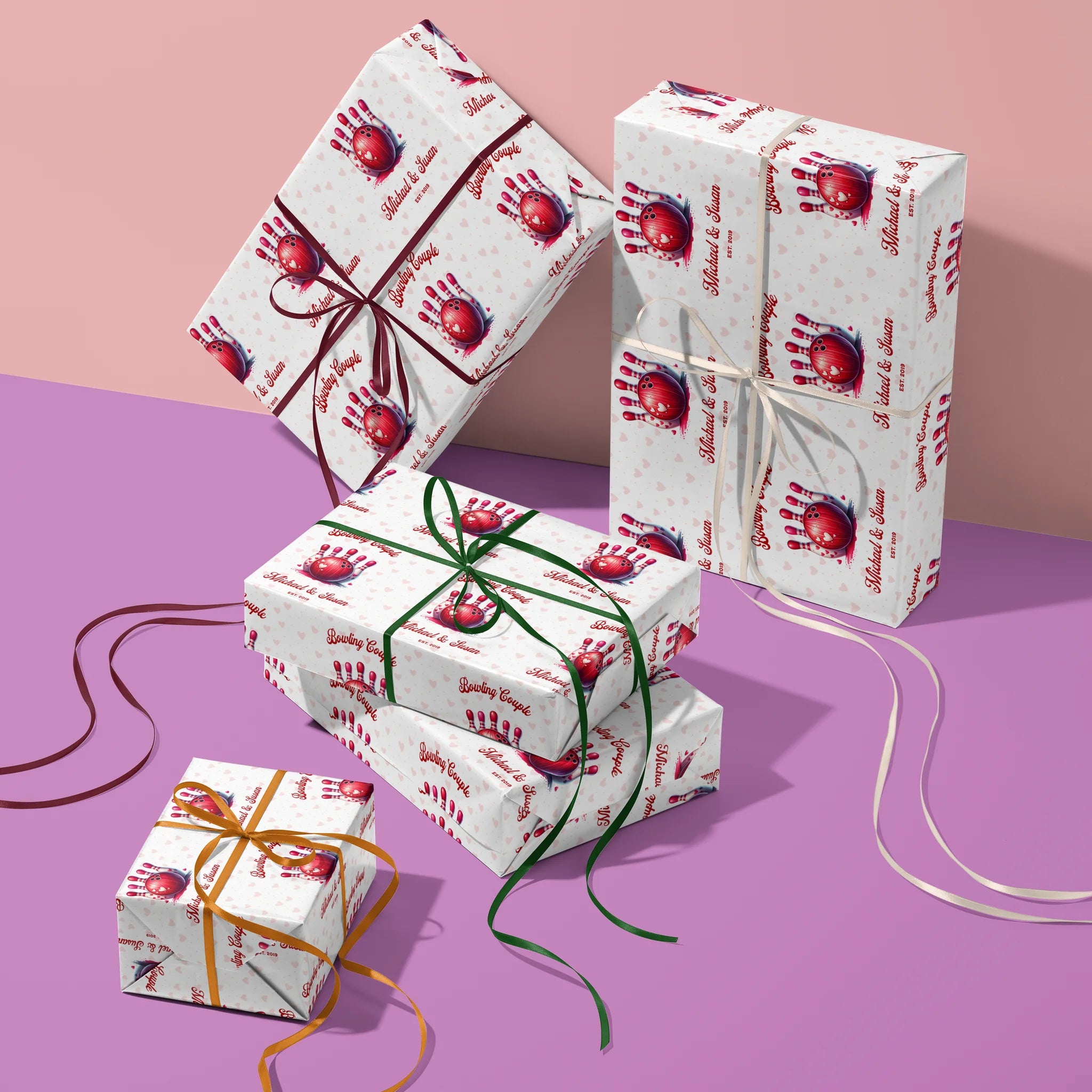 Love Lane Gift Wrapping Paper