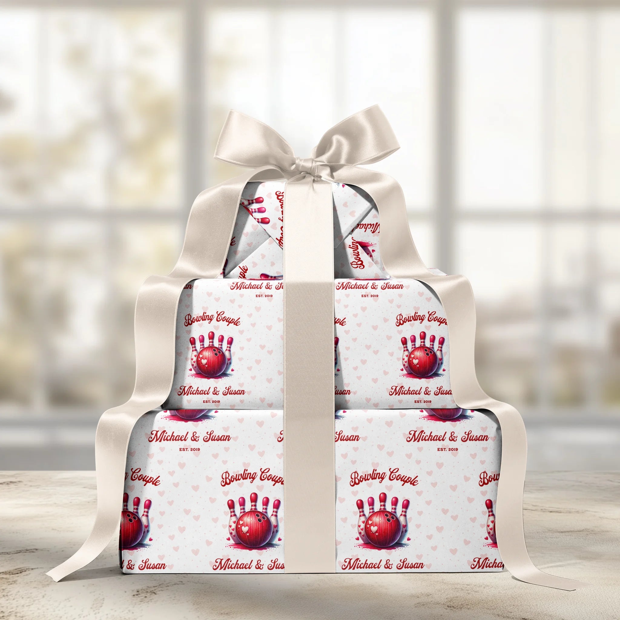 Love Lane Gift Wrapping Paper