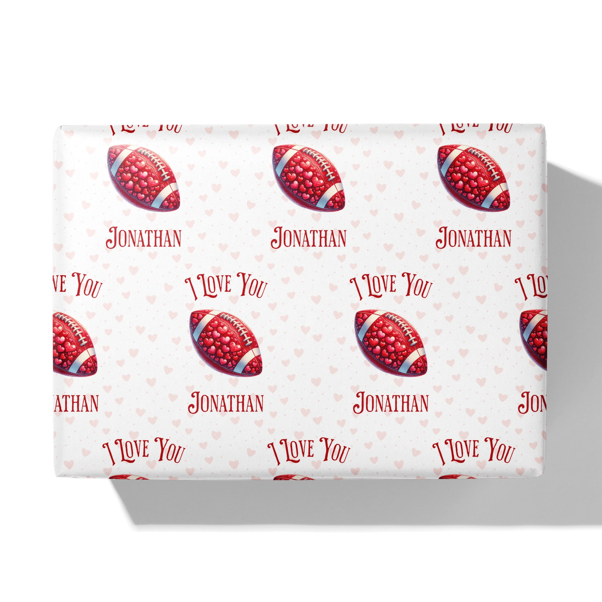 Heartfelt Touchdown Gift Wrapping Paper