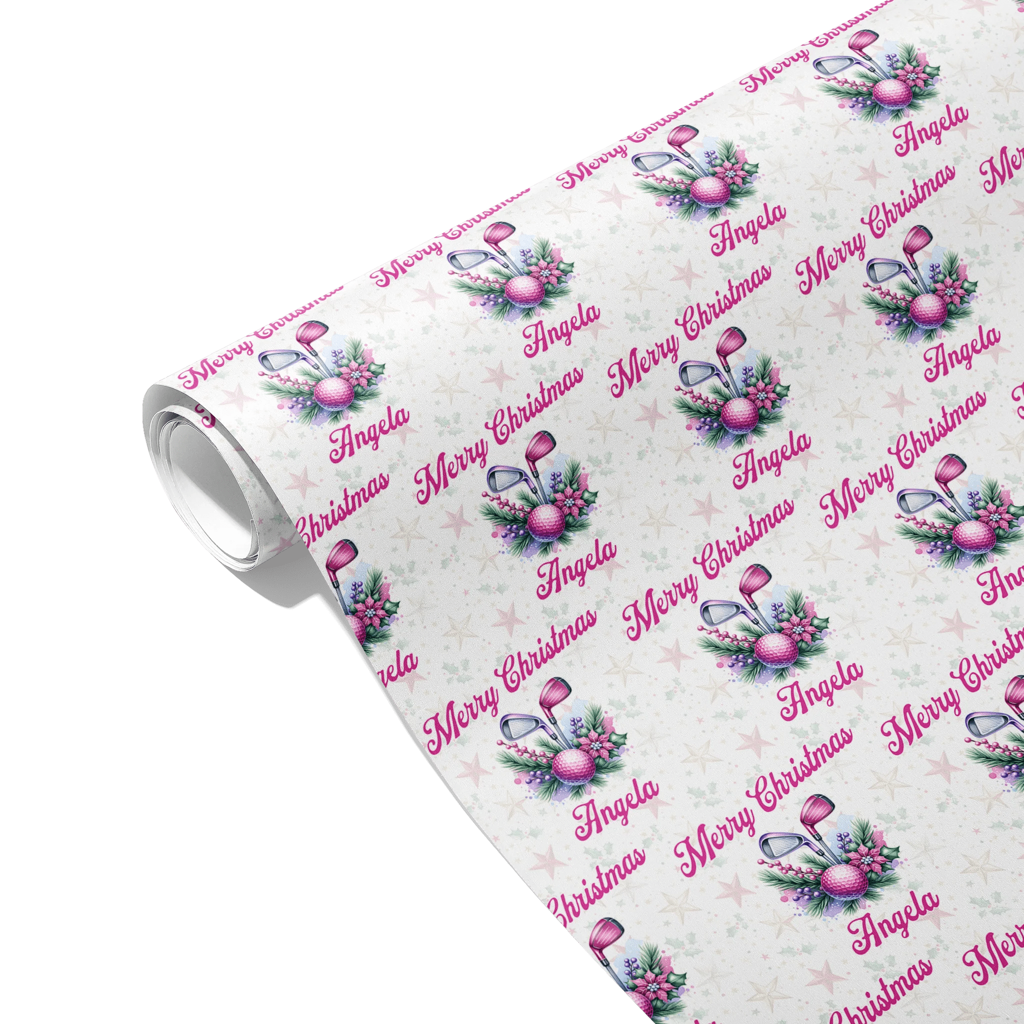 Tinsel Tee Time Gift Wrapping Paper