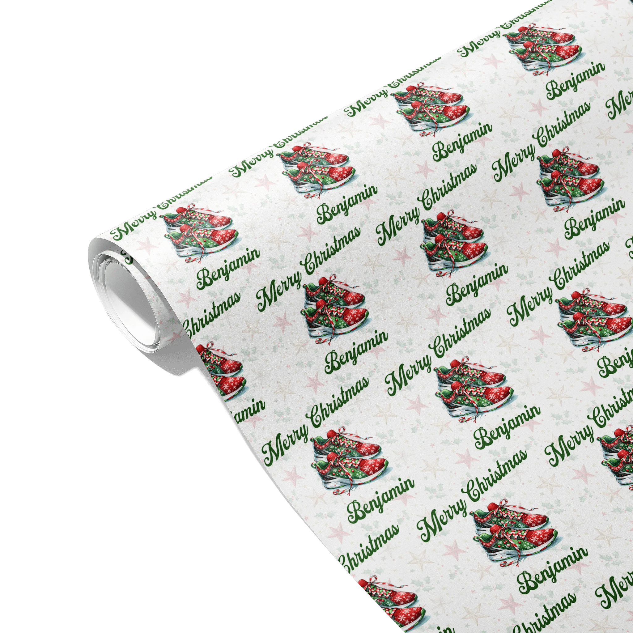 Santa’s Sneaker Stash Gift Wrapping Paper