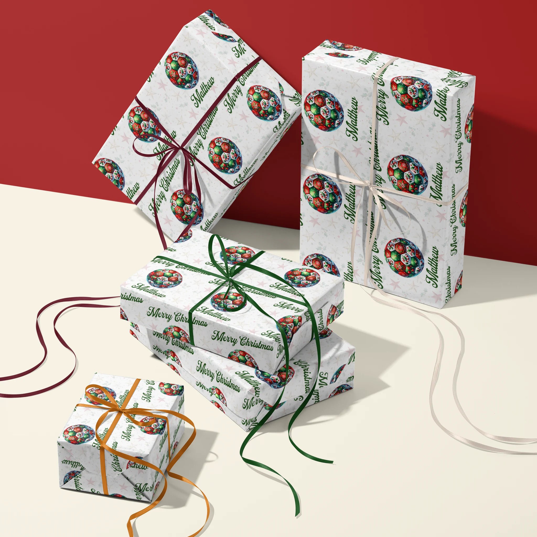 Santa’s Kickoff Gift Wrapping Paper