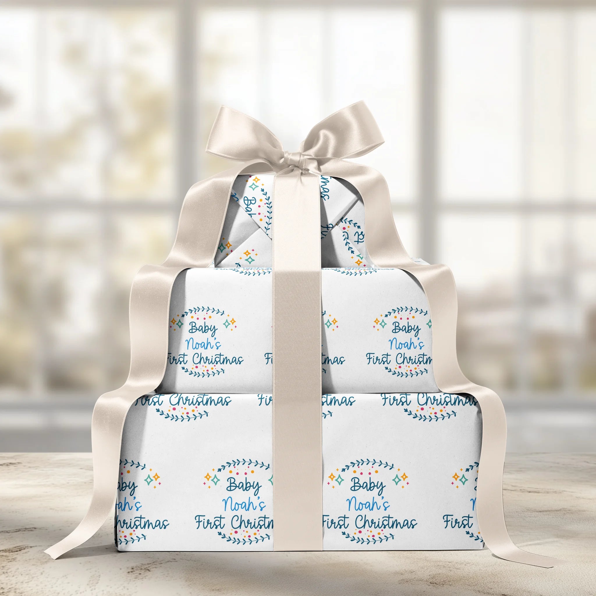 Merry Little Milestone Gift Wrapping Paper