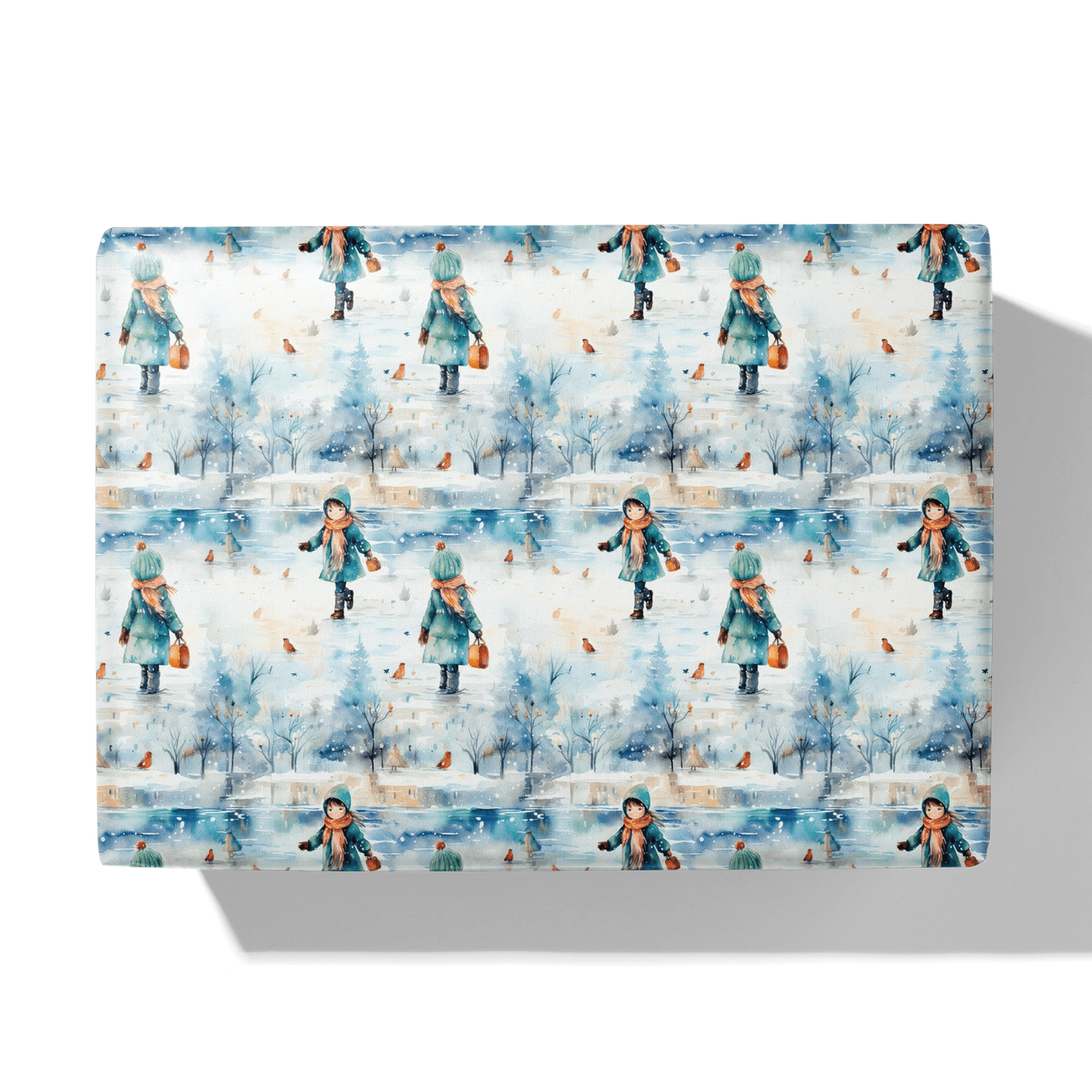 Snowfall Stroll Gift Wrapping Paper