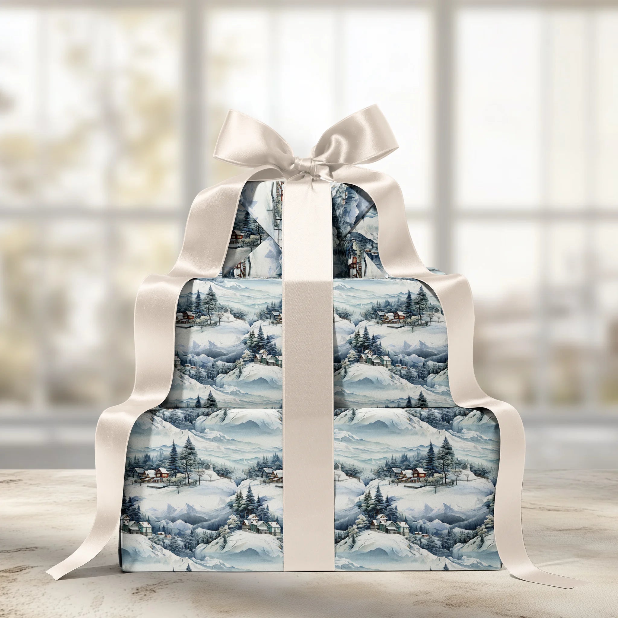 Cozy Cottage Cover Gift Wrapping Paper