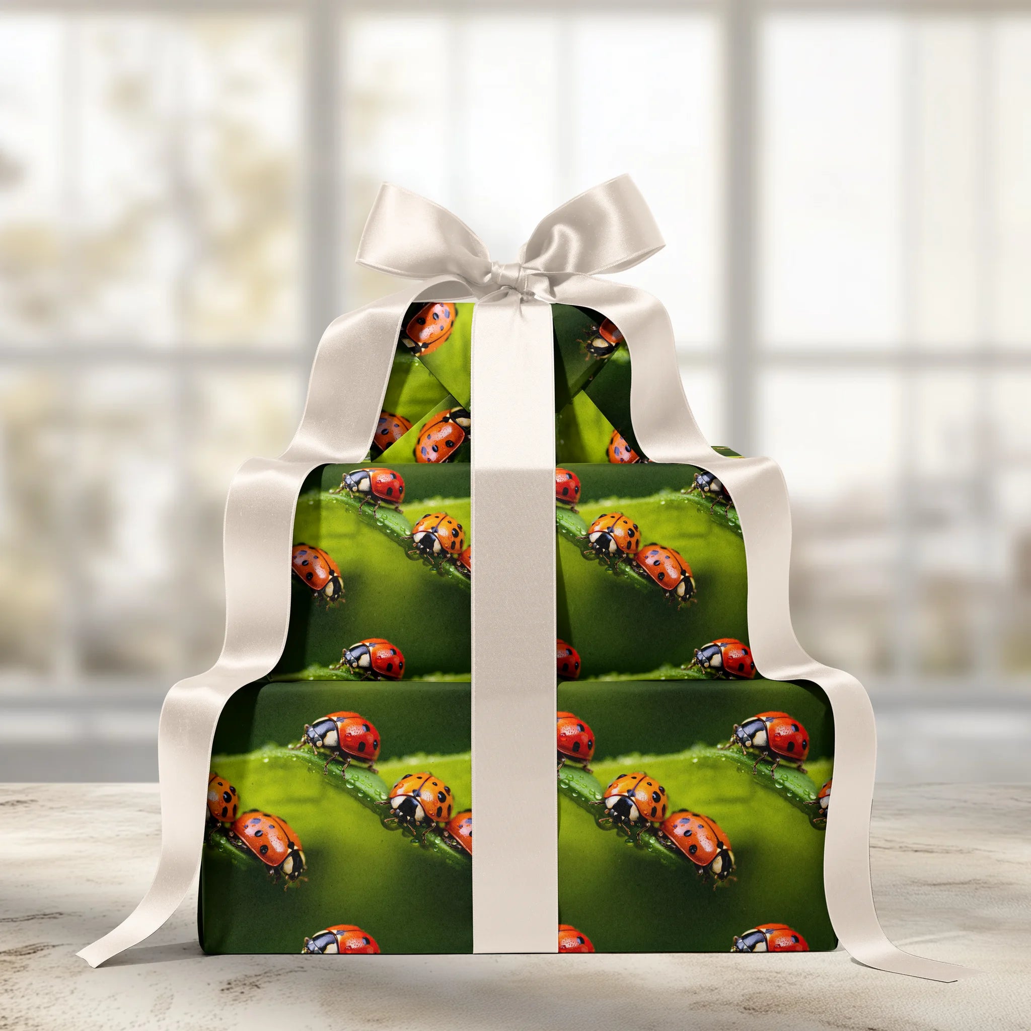 Lucky Bug Gift Wrapping Paper