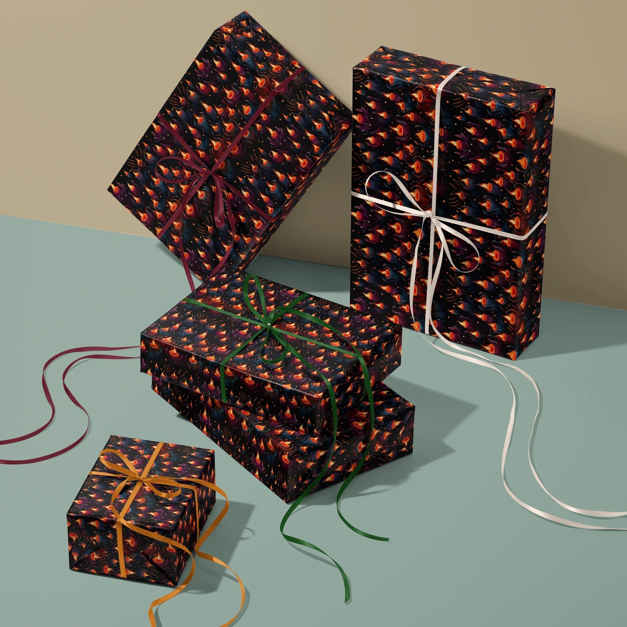 Candle Code Gift Wrapping Paper