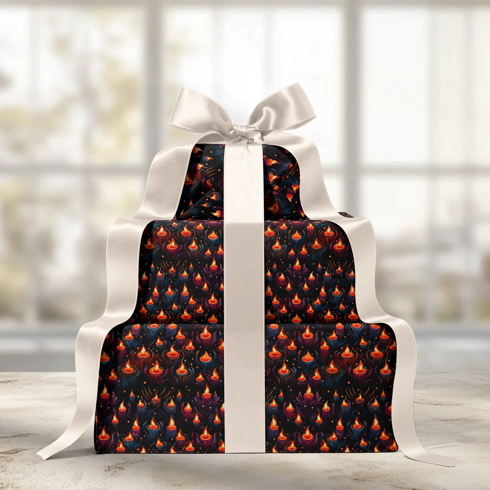 Candle Code Gift Wrapping Paper