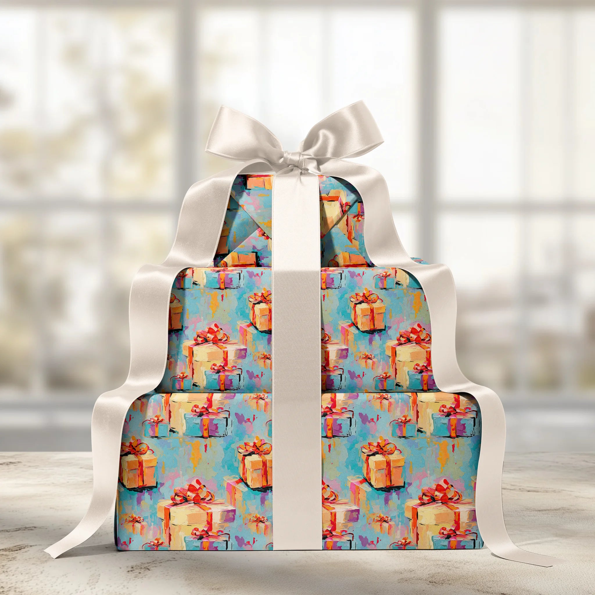 Ribbon Run Gift Wrapping Paper