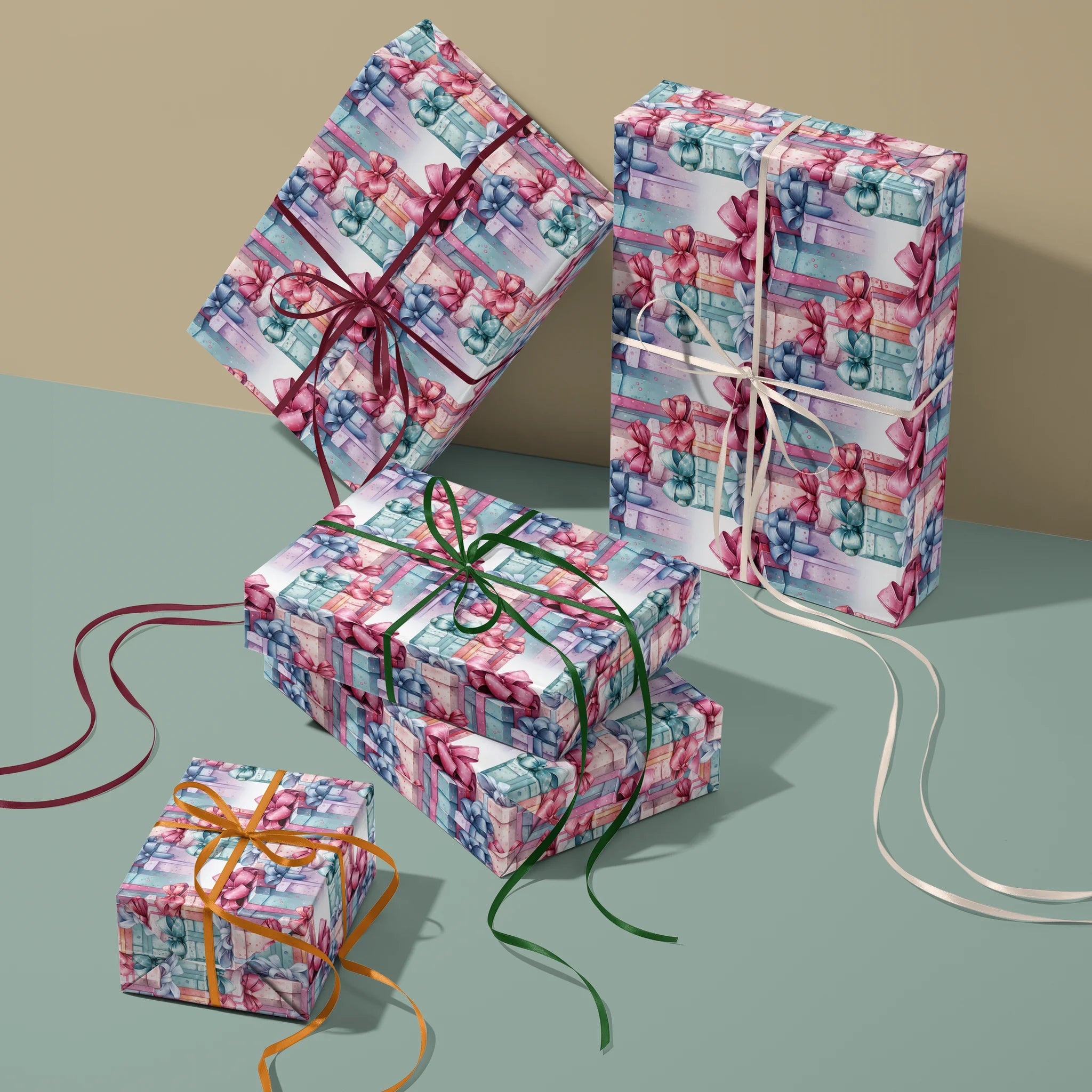 Ribbon Riddles Gift Wrapping Paper