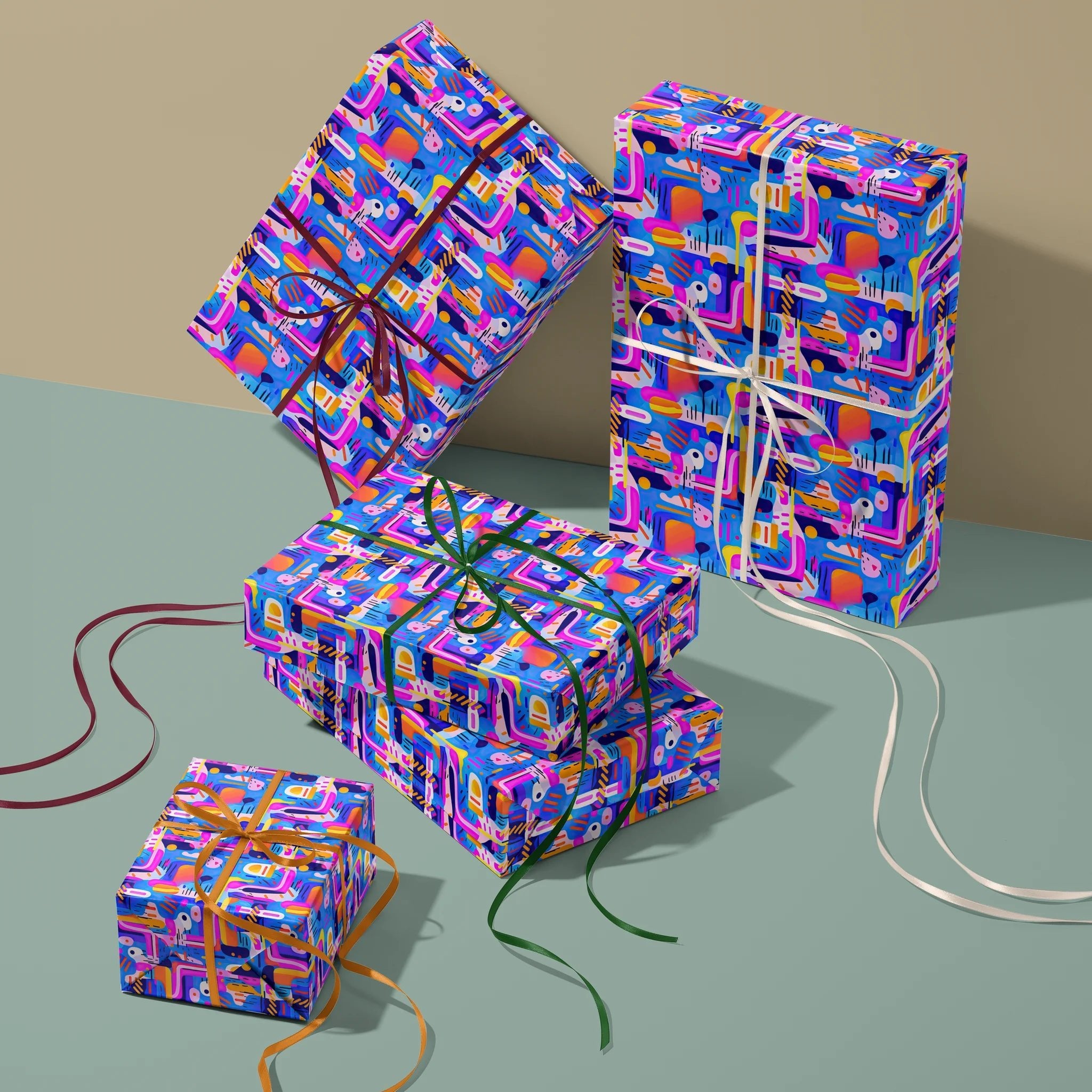 Party Lineup Gift Wrapping Paper