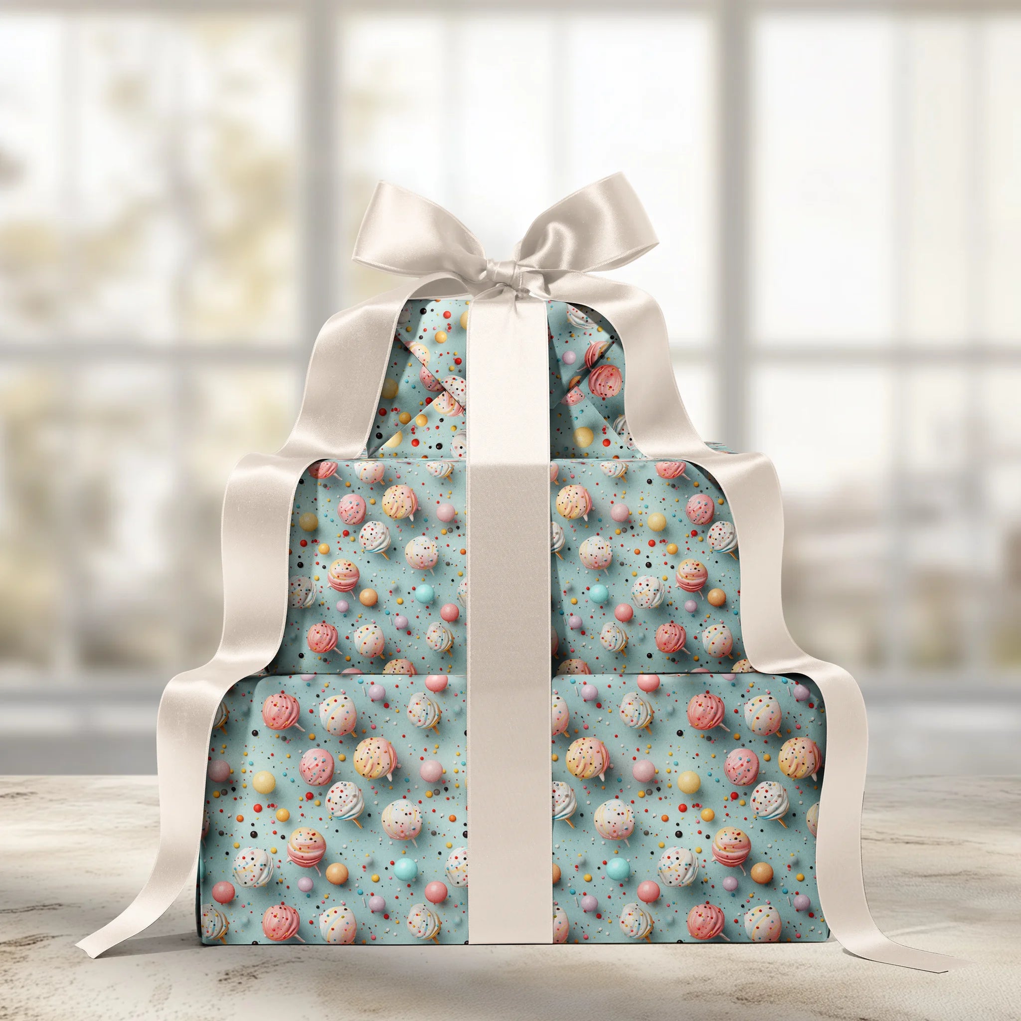 Cake Pop Parade Gift Wrapping Paper