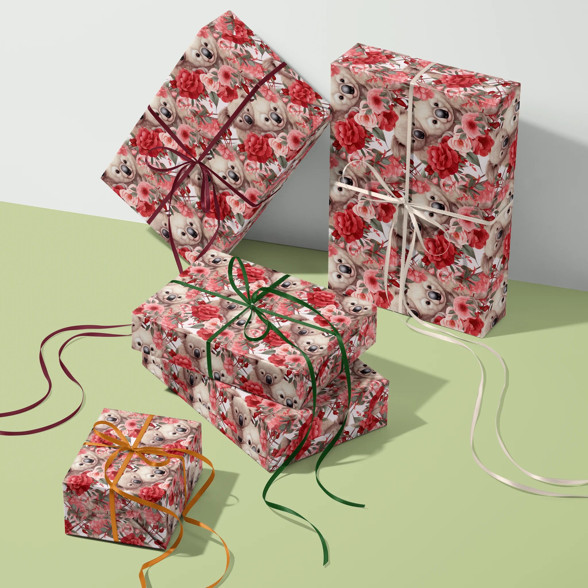 Blush Blossom Cuddle Gift Wrapping Paper