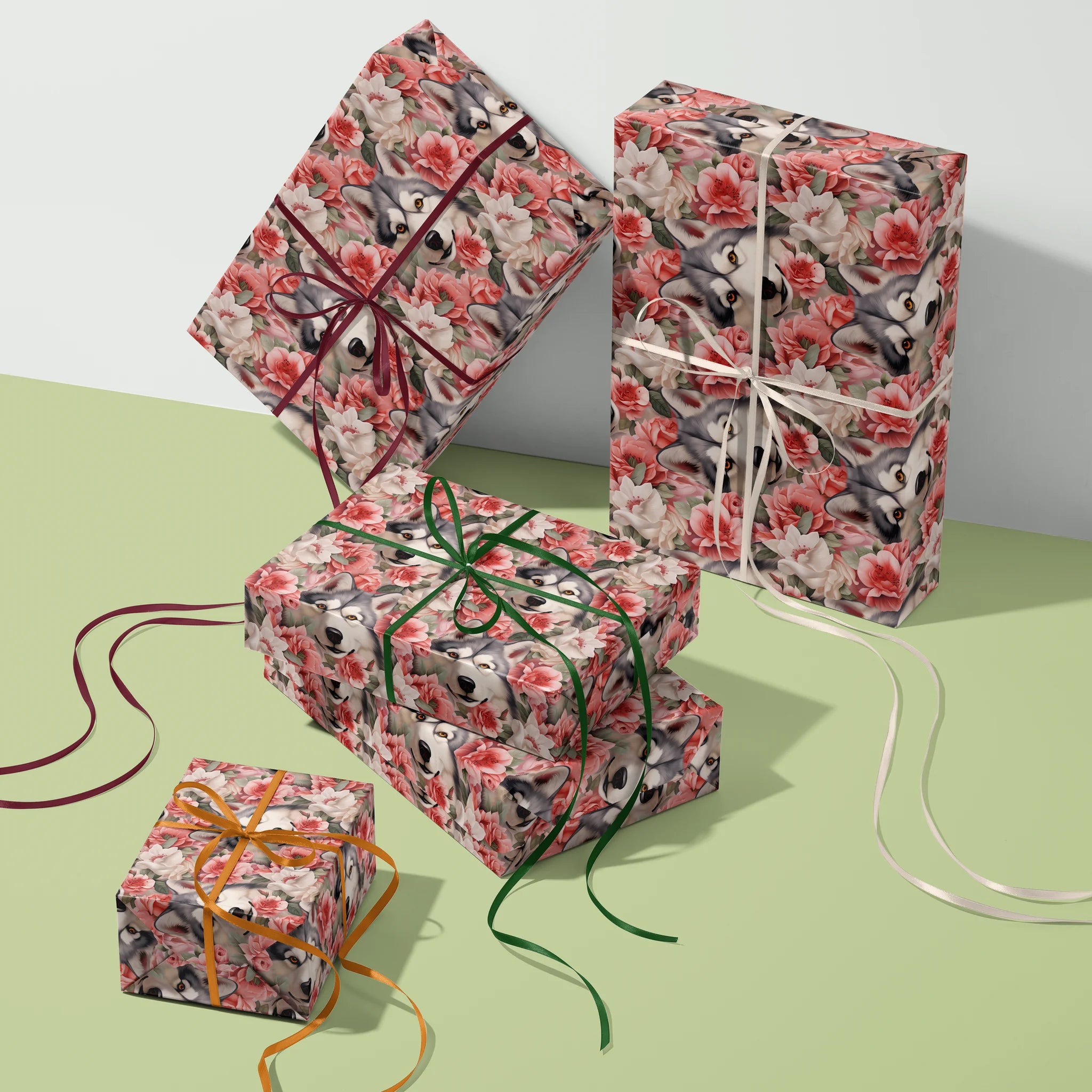 Arctic Bloom Charm Gift Wrapping Paper