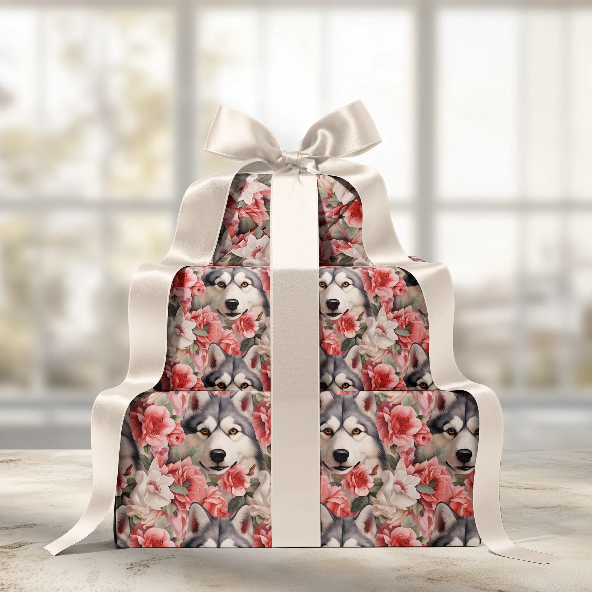 Arctic Bloom Charm Gift Wrapping Paper