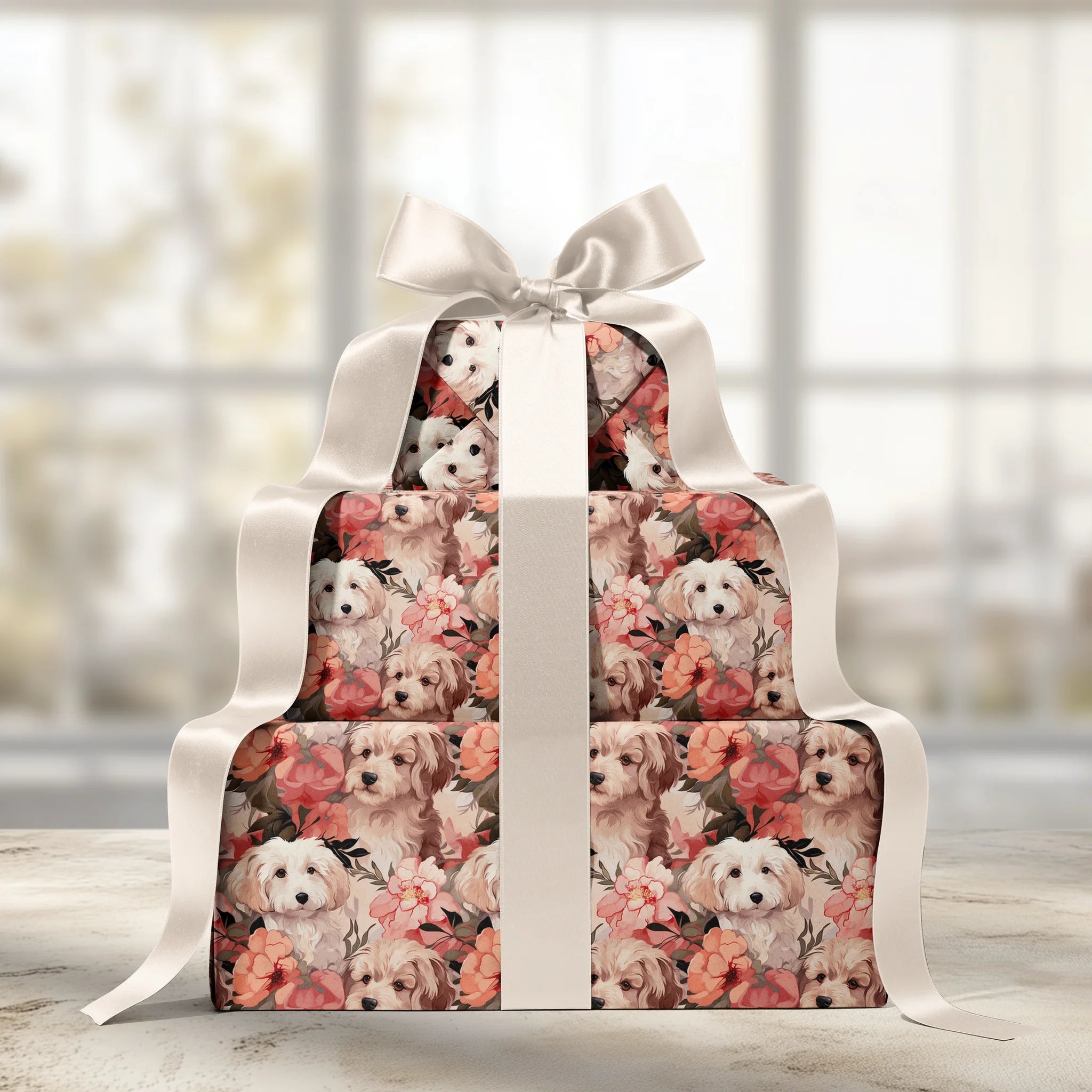 Loyal Floral Companions Gift Wrapping Paper