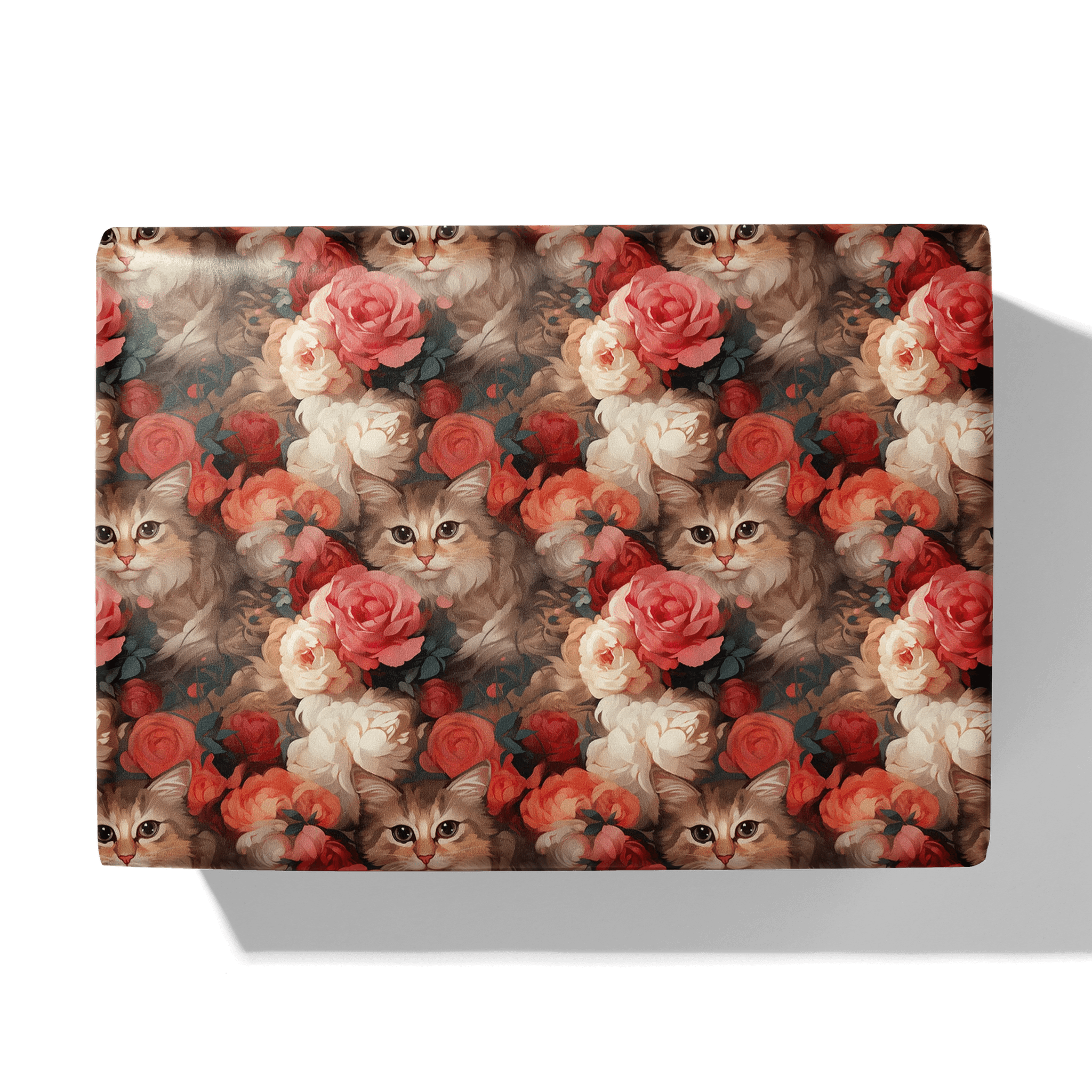 Whiskers Among Flowers Gift Wrapping Paper