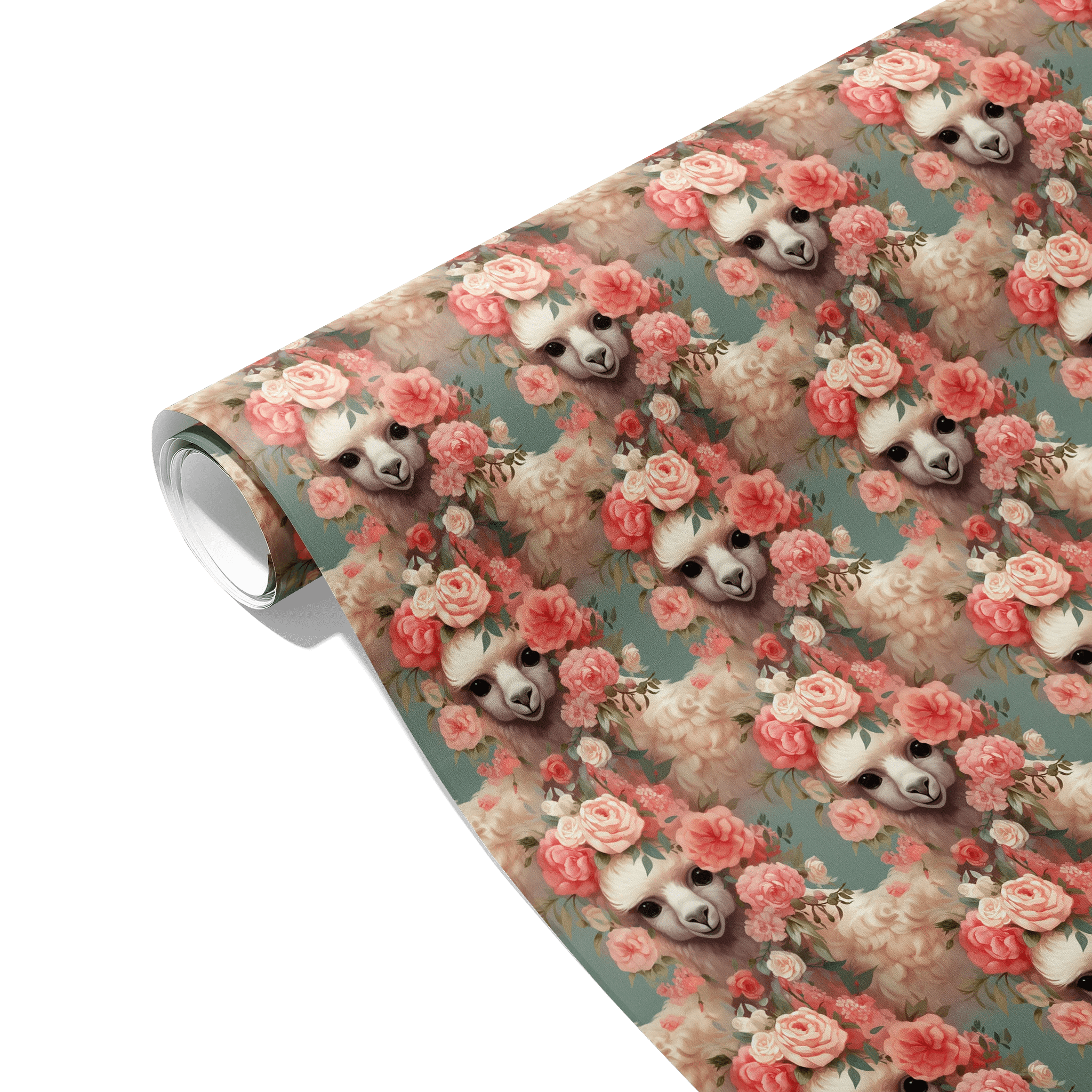 Blooming Alpaca Beauty Gift Wrapping Paper