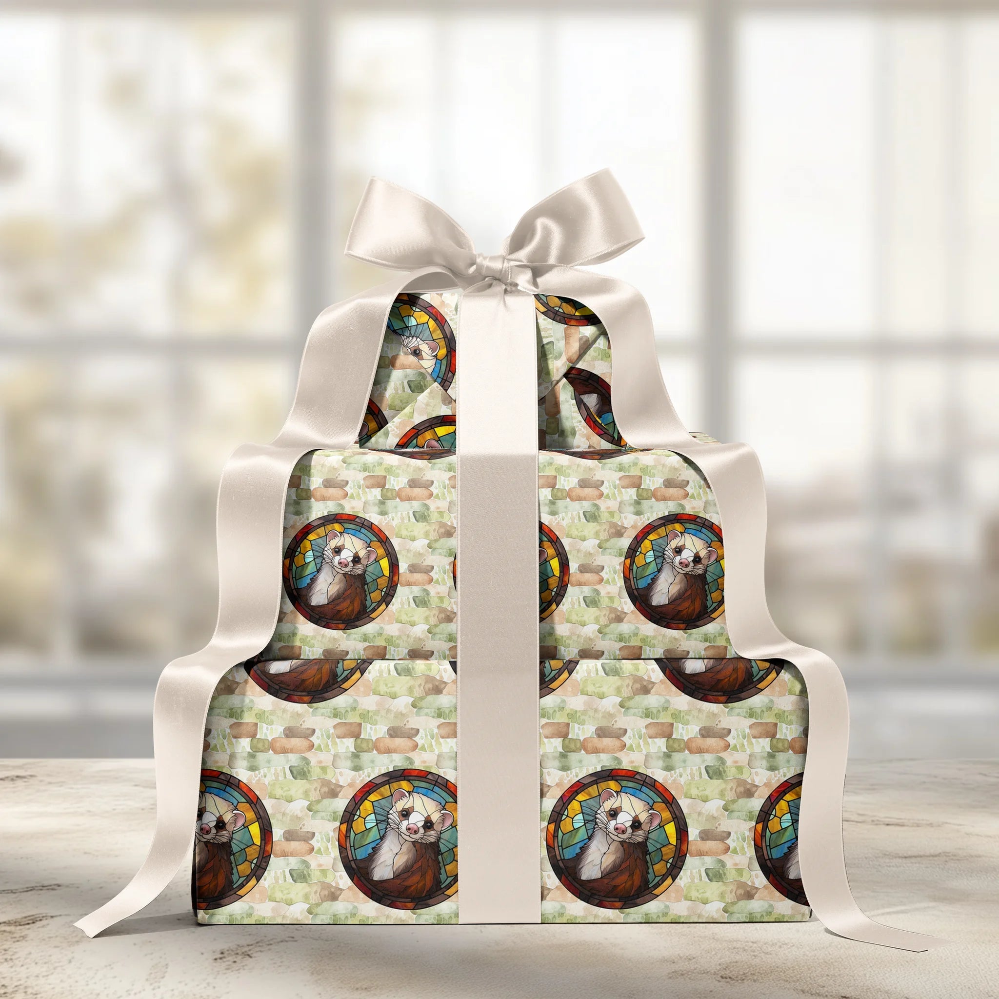 Mischievous Fur Companion Gift Wrapping Paper