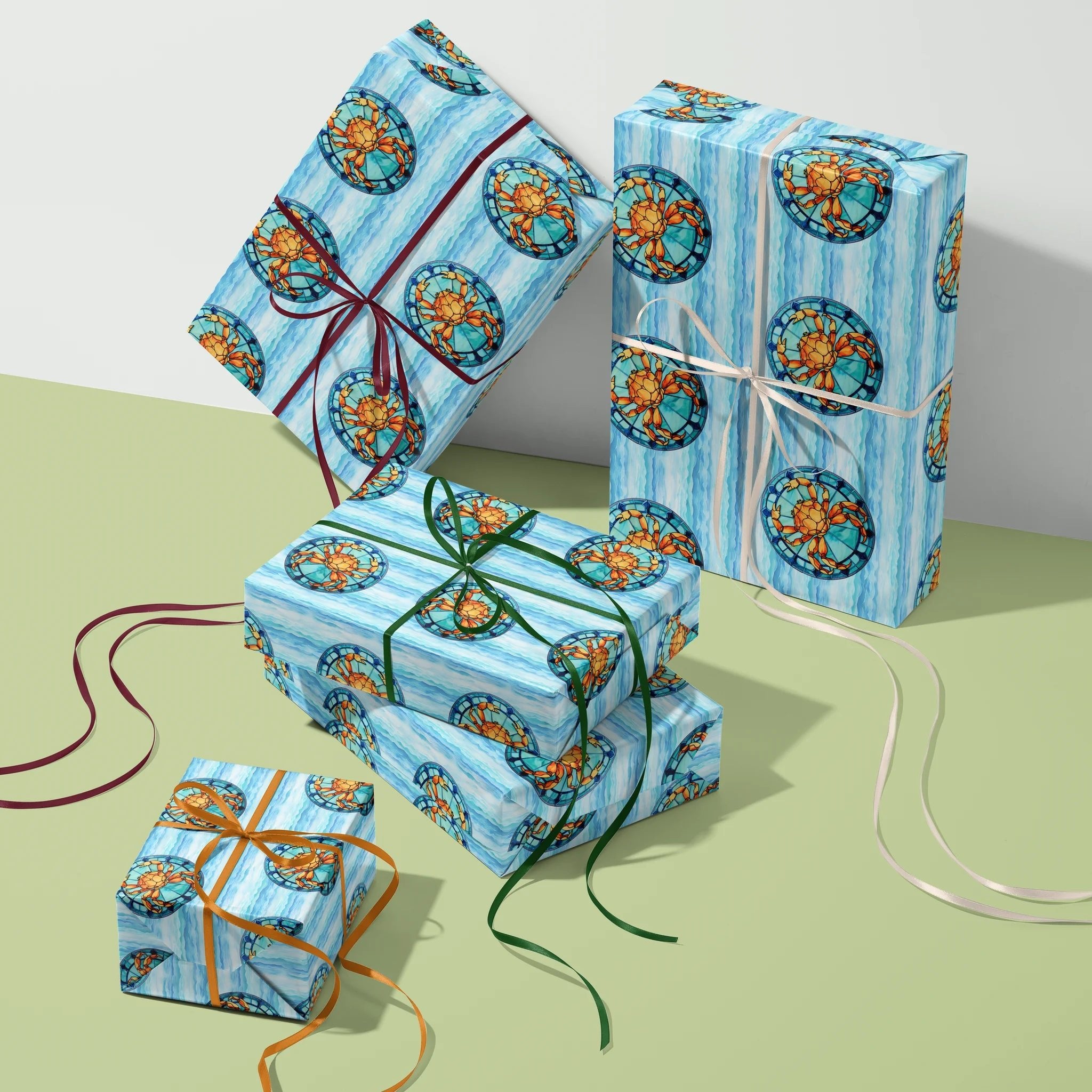 Coastal Shoreline Symbol Gift Wrapping Paper