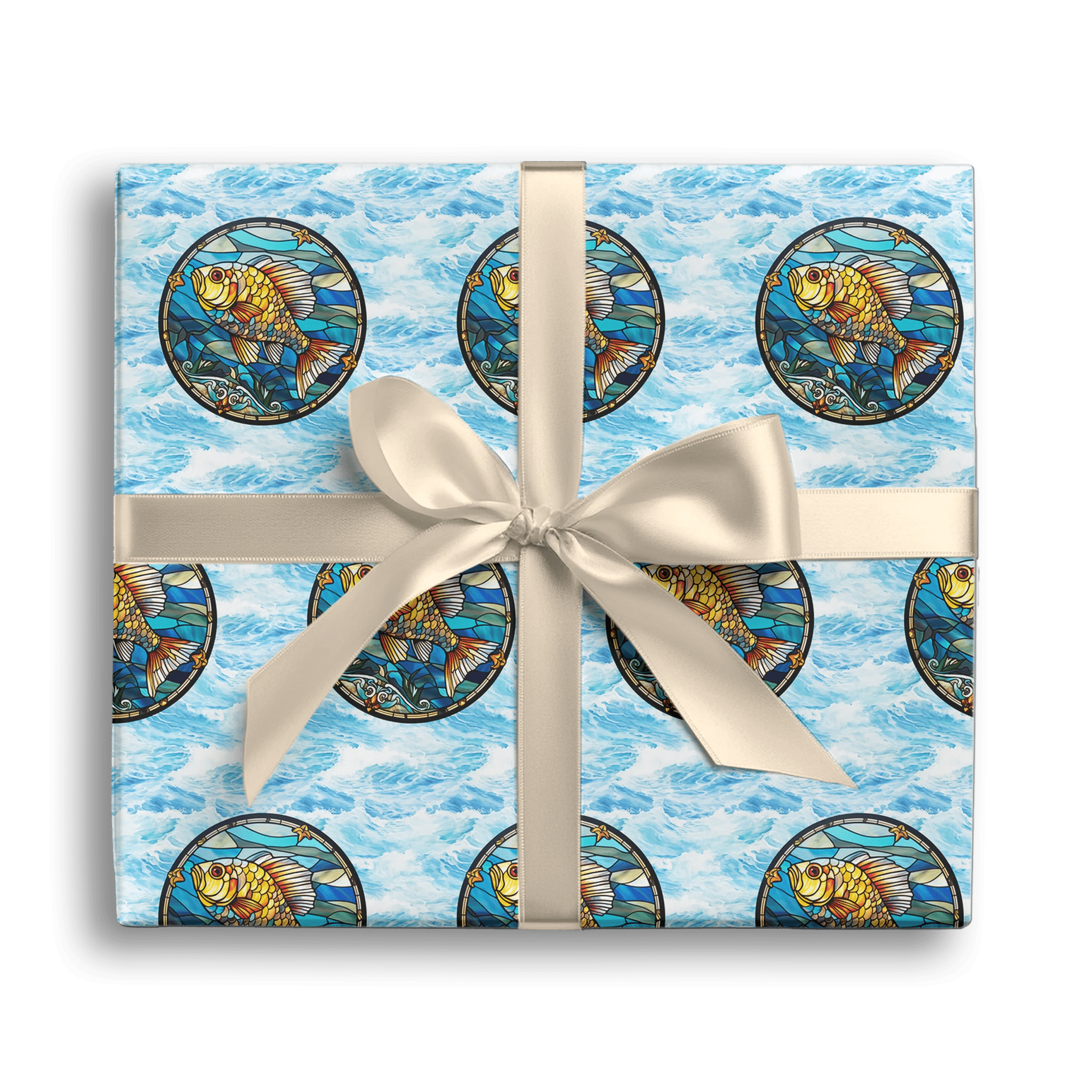 Golden Underwater Treasure Gift Wrapping Paper