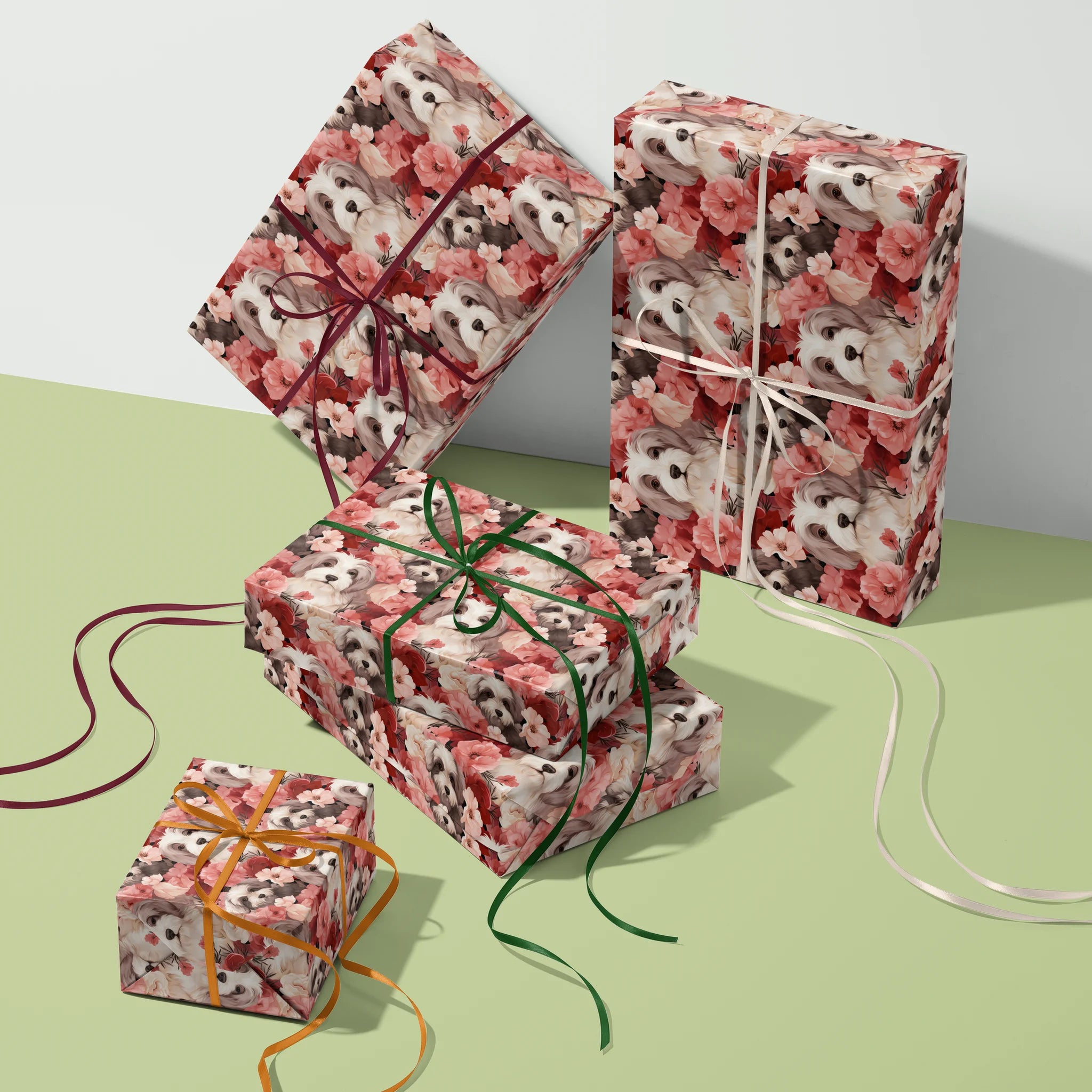 Innocent Canine Gaze Gift Wrapping Paper