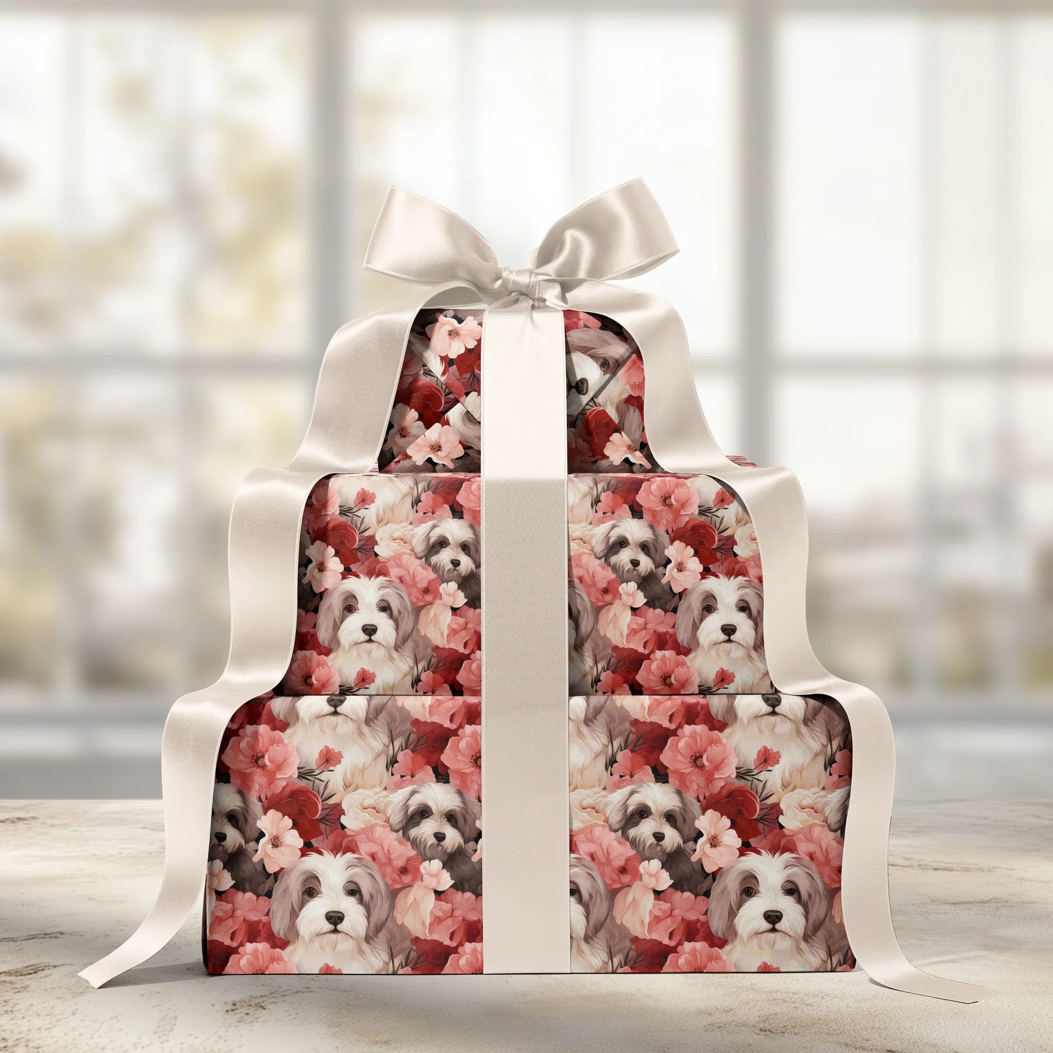 Innocent Canine Gaze Gift Wrapping Paper