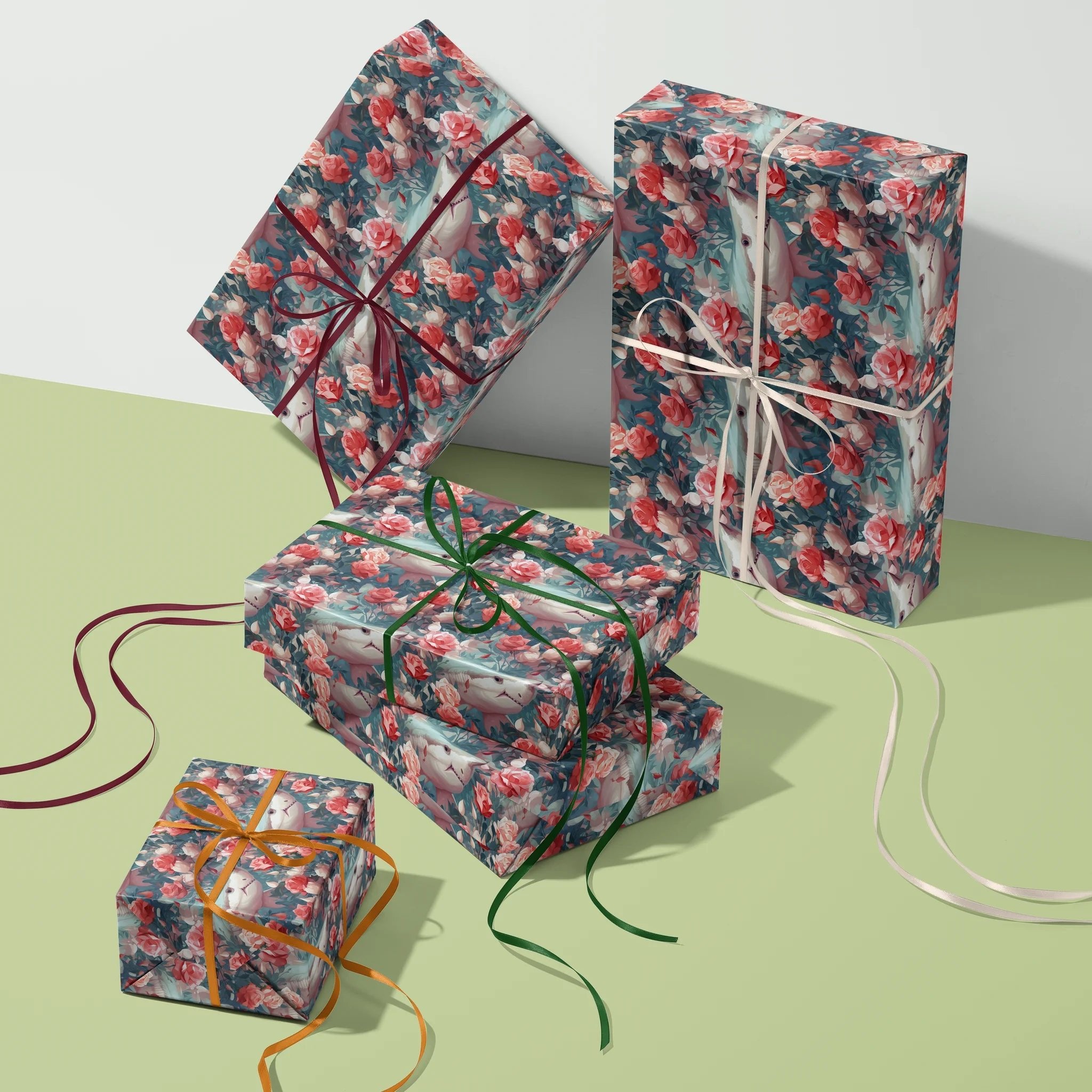 Fierce Yet Floral Gift Wrapping Paper