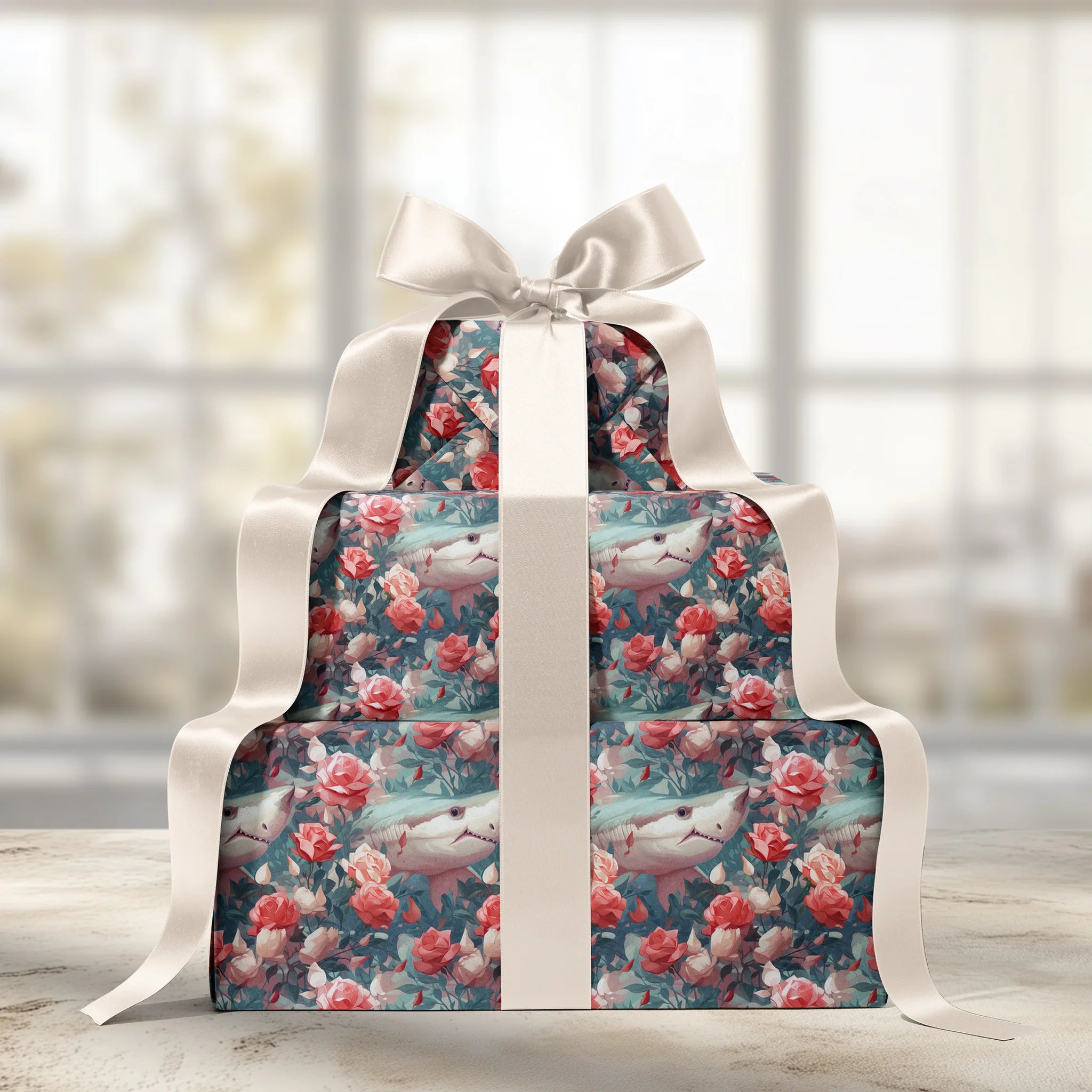 Fierce Yet Floral Gift Wrapping Paper