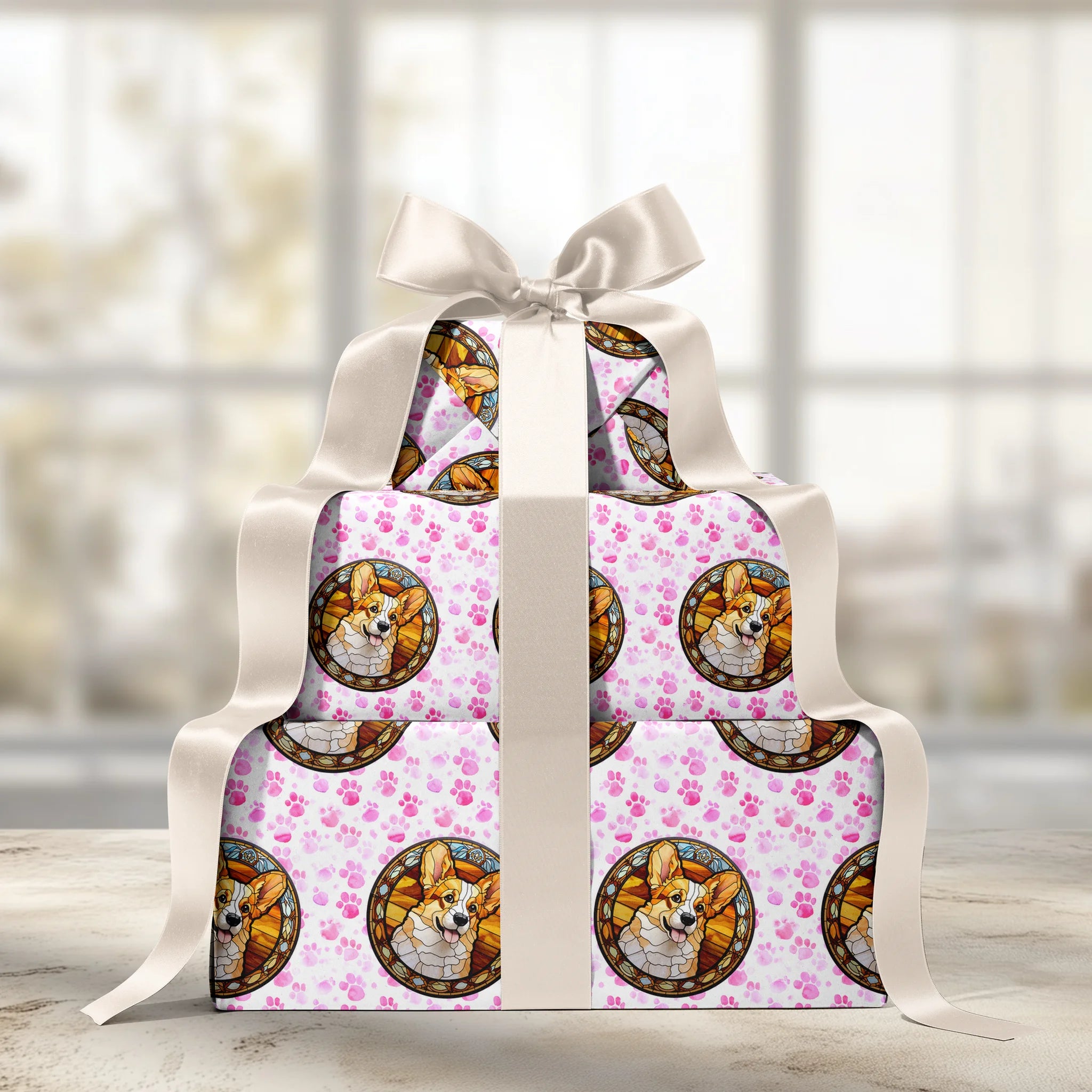 Playful And Lovable Gift Wrapping Paper