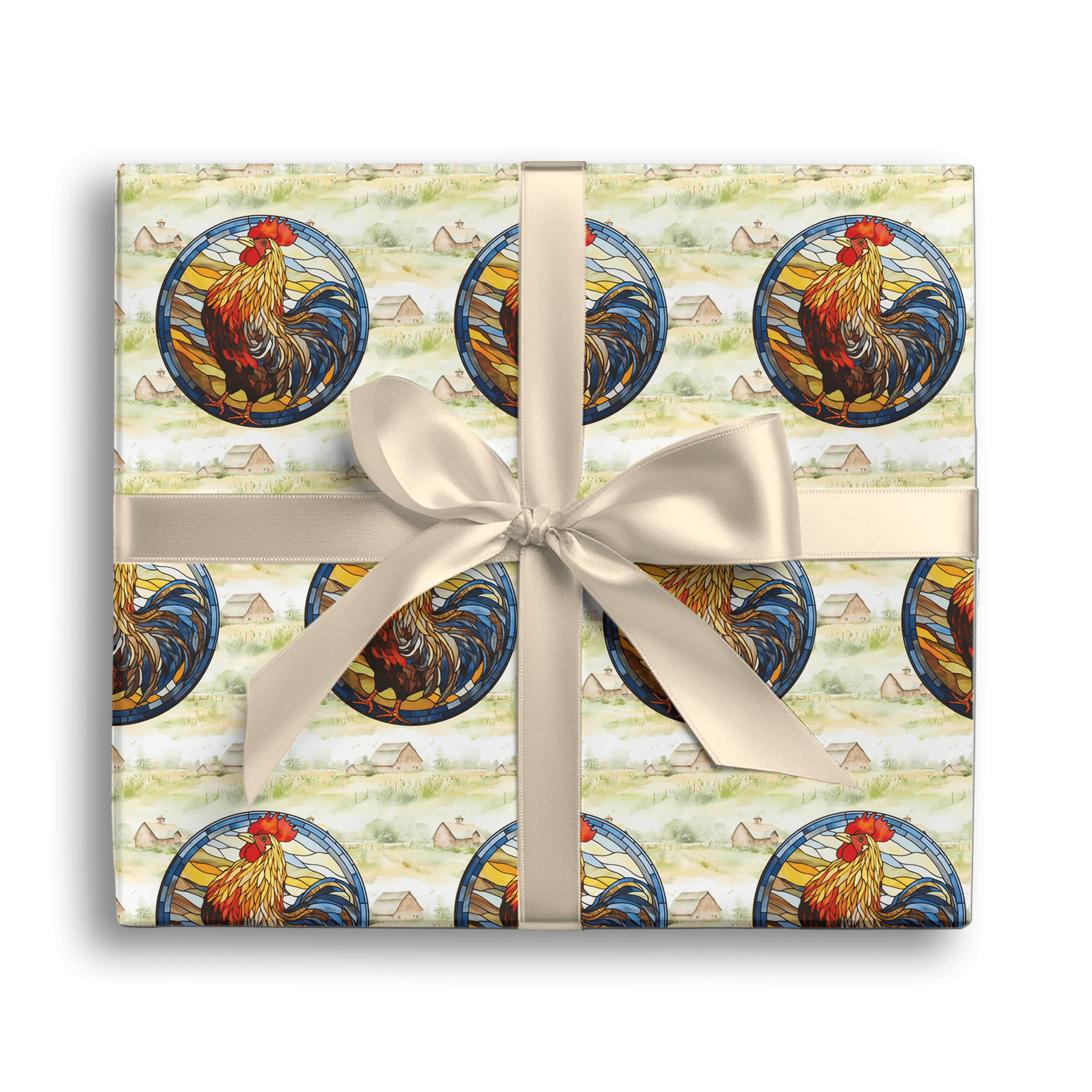 Vibrant Farm Icon Gift Wrapping Paper