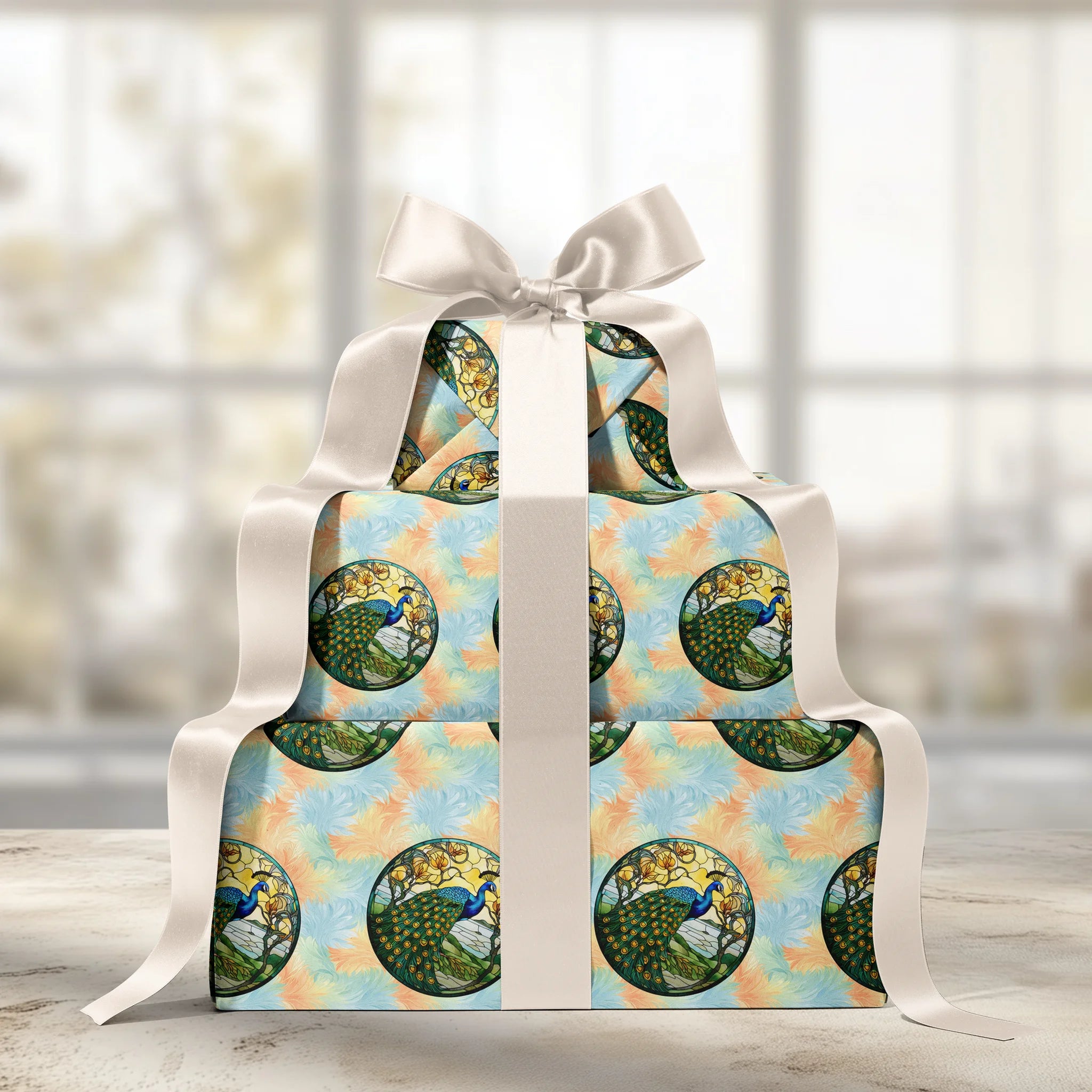 Majestic Feathered Elegance Gift Wrapping Paper