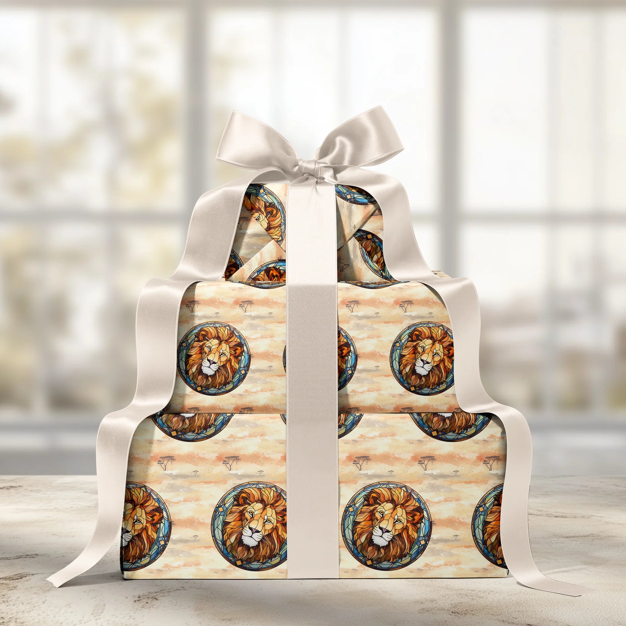 Majestic Golden Pride Gift Wrapping Paper