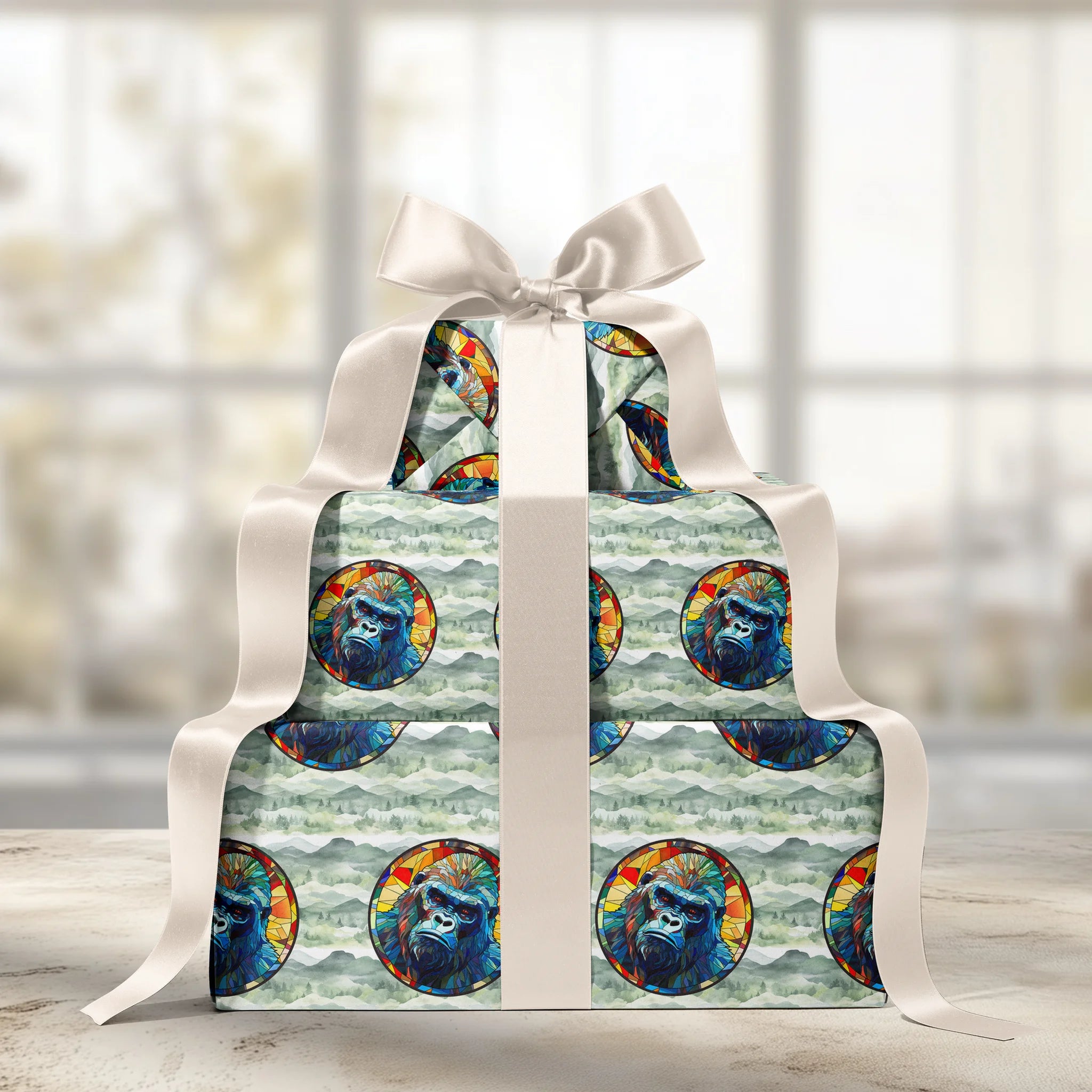 Powerful Mountain Guardian Gift Wrapping Paper