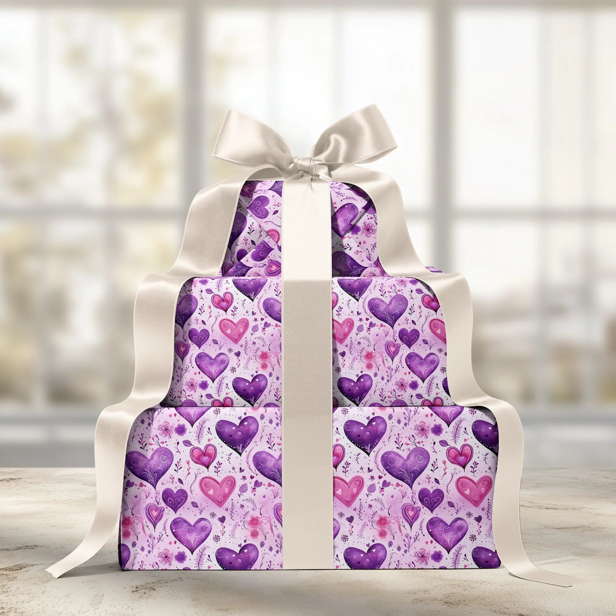 Purple Love Dream Gift Wrapping Paper