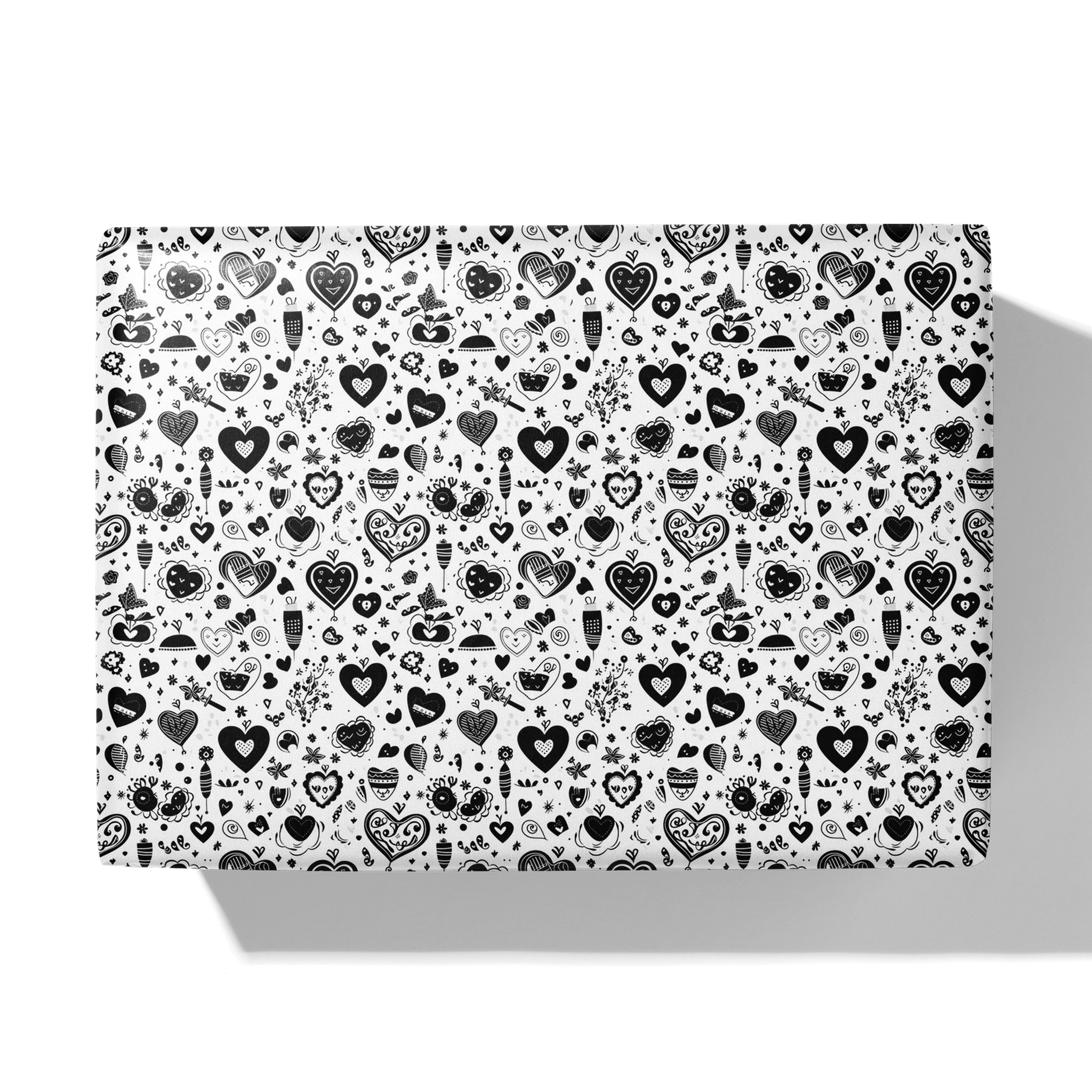 Funky Monochrome Love Gift Wrapping Paper